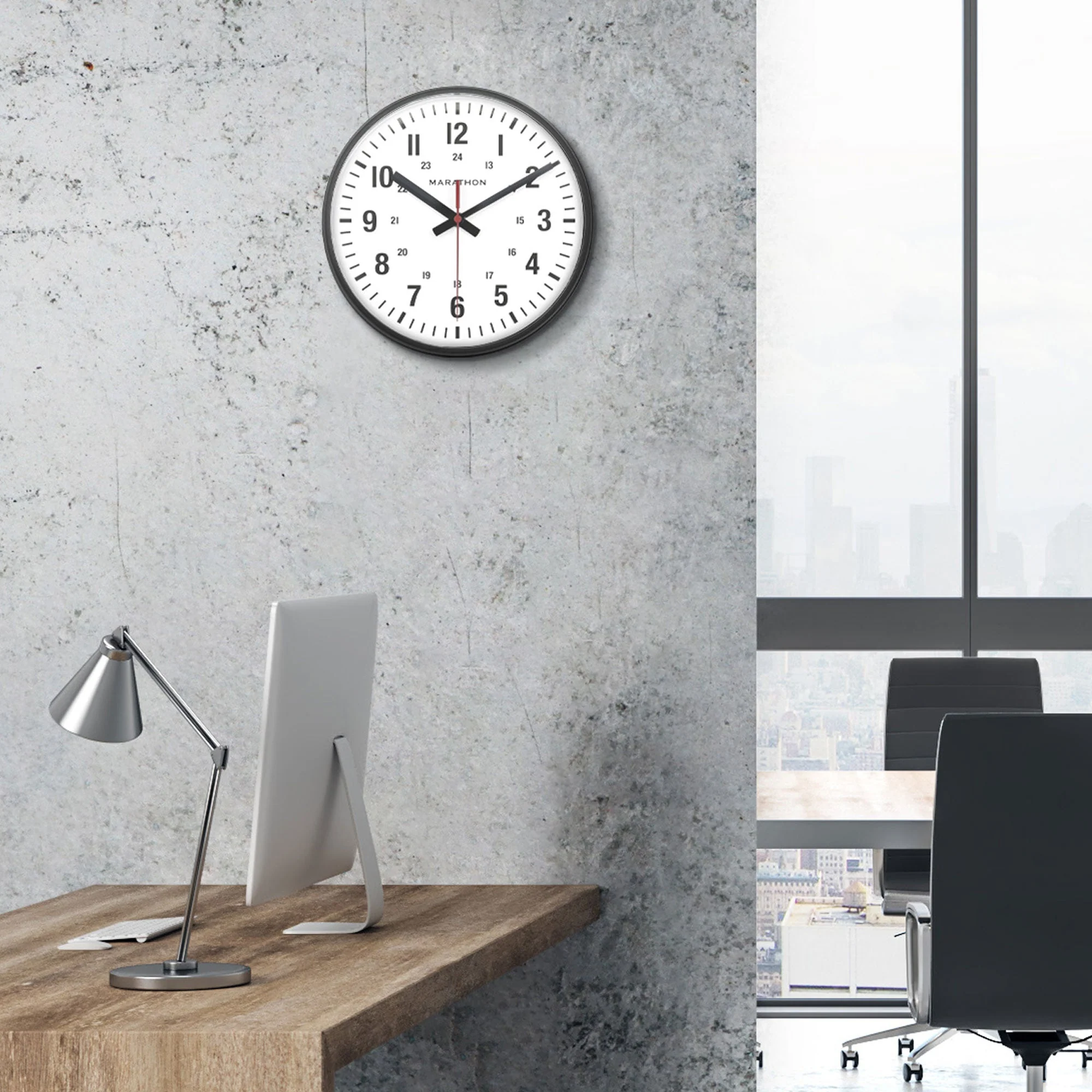 10 Inch Silent Continuous-Sweep Analog Wall Clock 10-analog-clock - Image 3