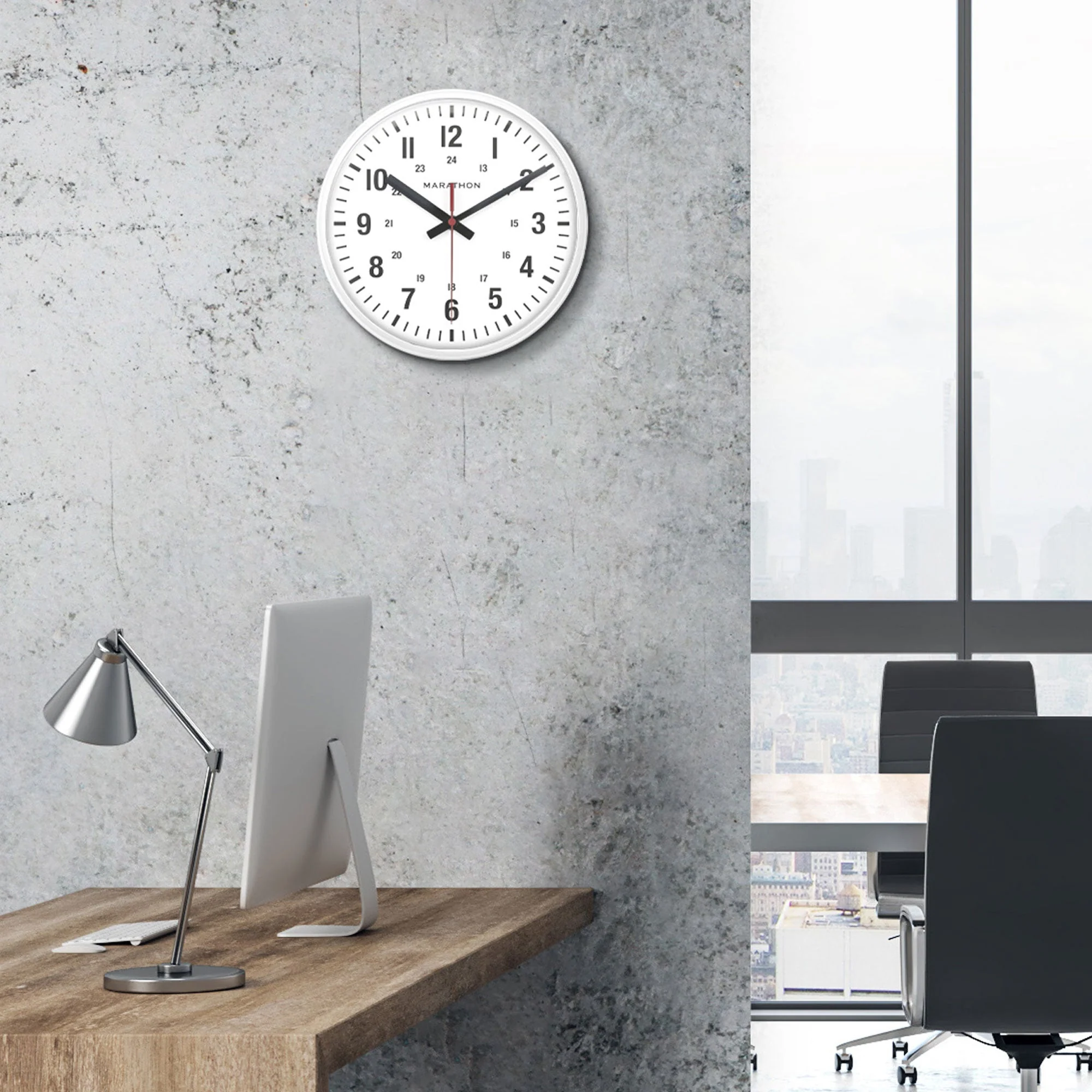 10 Inch Silent Continuous-Sweep Analog Wall Clock 10-analog-clock - Image 4
