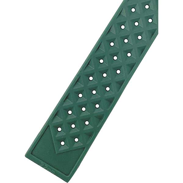 2 Pack - Vintage Rubber Diver Watch Bands ��� Tropical and Waffle Green, 20mm |  Dial - Image 3
