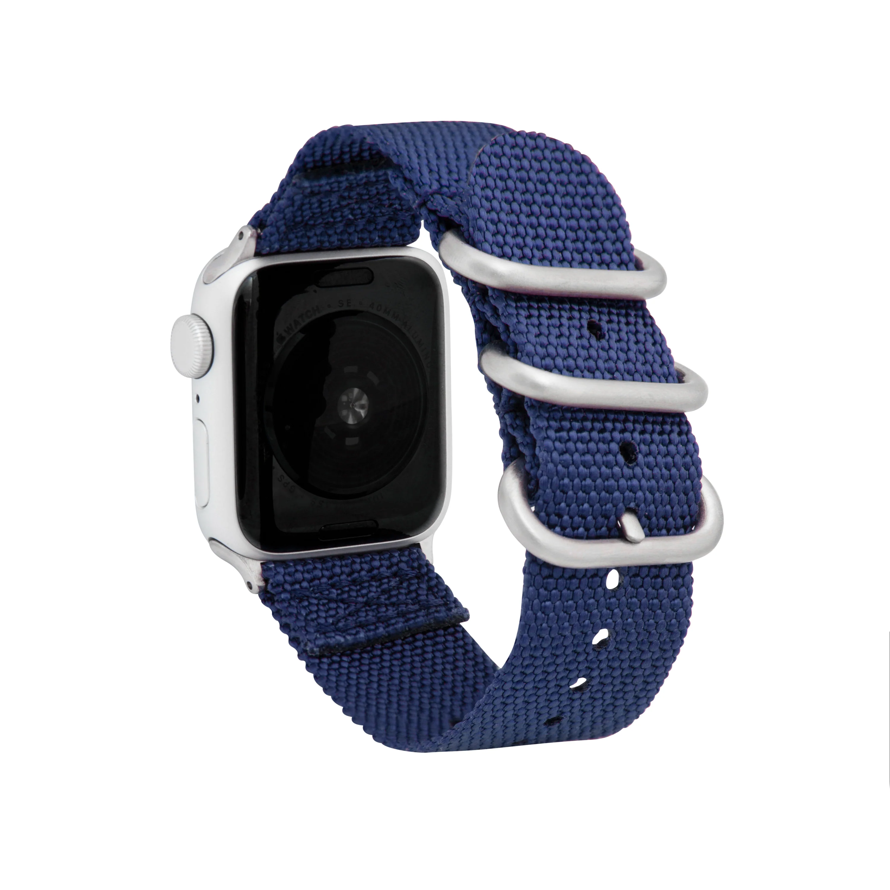 2 Piece Nylon Zulu Band for Apple Watch Series 8/7/6/5/4/3/2/1/SE Blue (38mm | 40mm | 41mm) | Dial