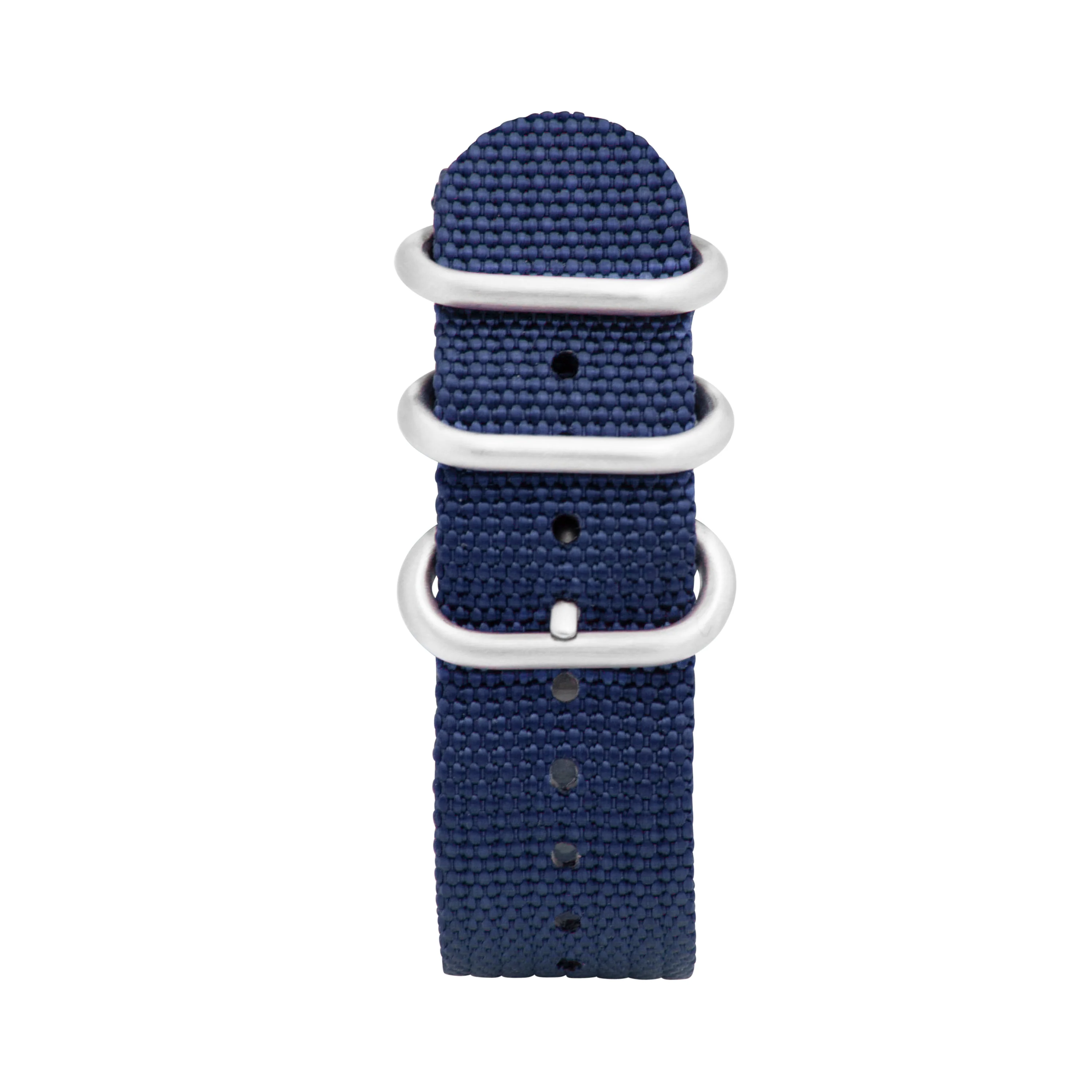 2 Piece Nylon Zulu Band for Apple Watch Series 8/7/6/5/4/3/2/1/SE Blue (38mm | 40mm | 41mm) | Dial - Image 3