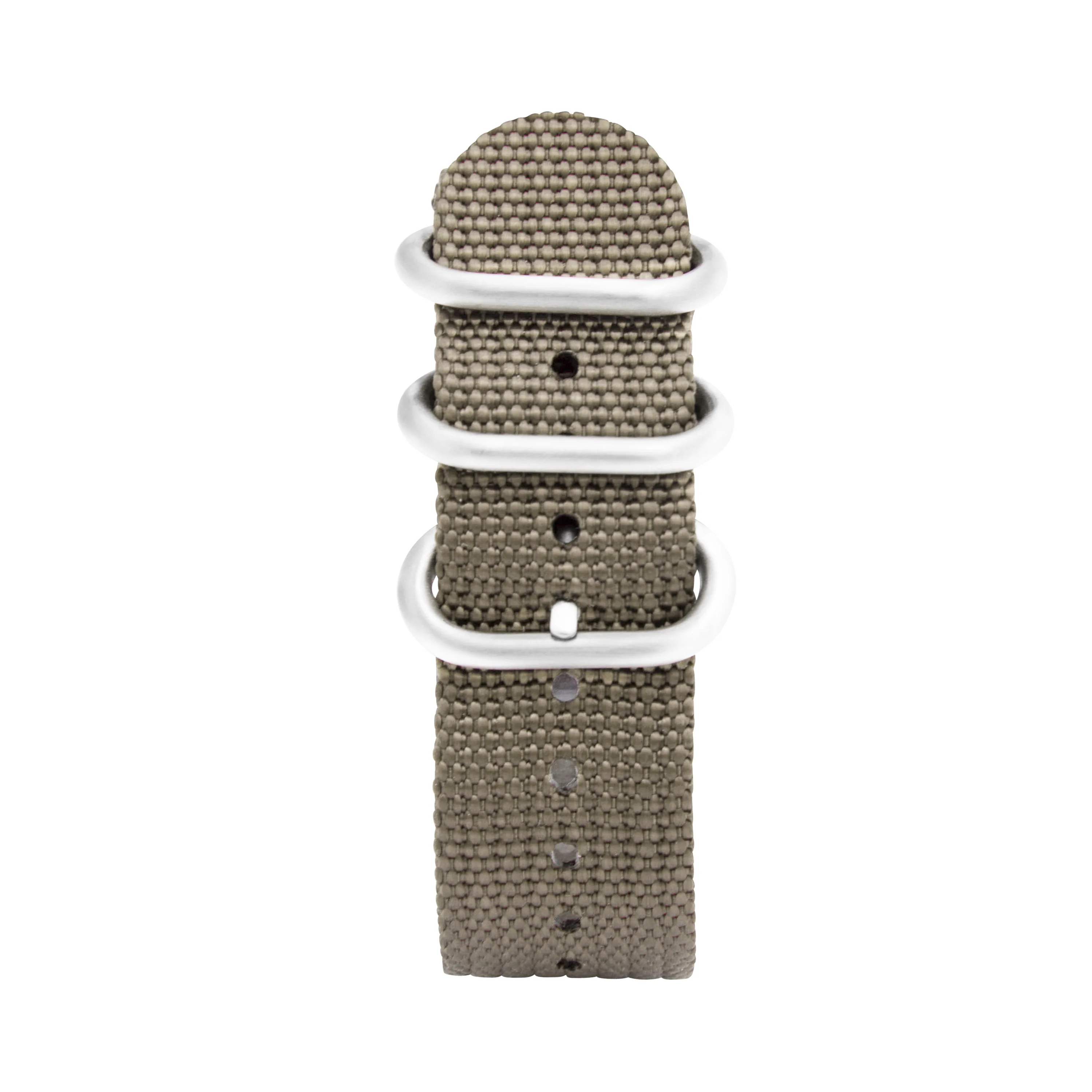 2 Piece Nylon Zulu Band for Apple Watch Ultra & Series 8/7/6/5/4/3/2/1/SE Beige (42mm | 44mm | 45mm | 49mm) | Dial - Image 3