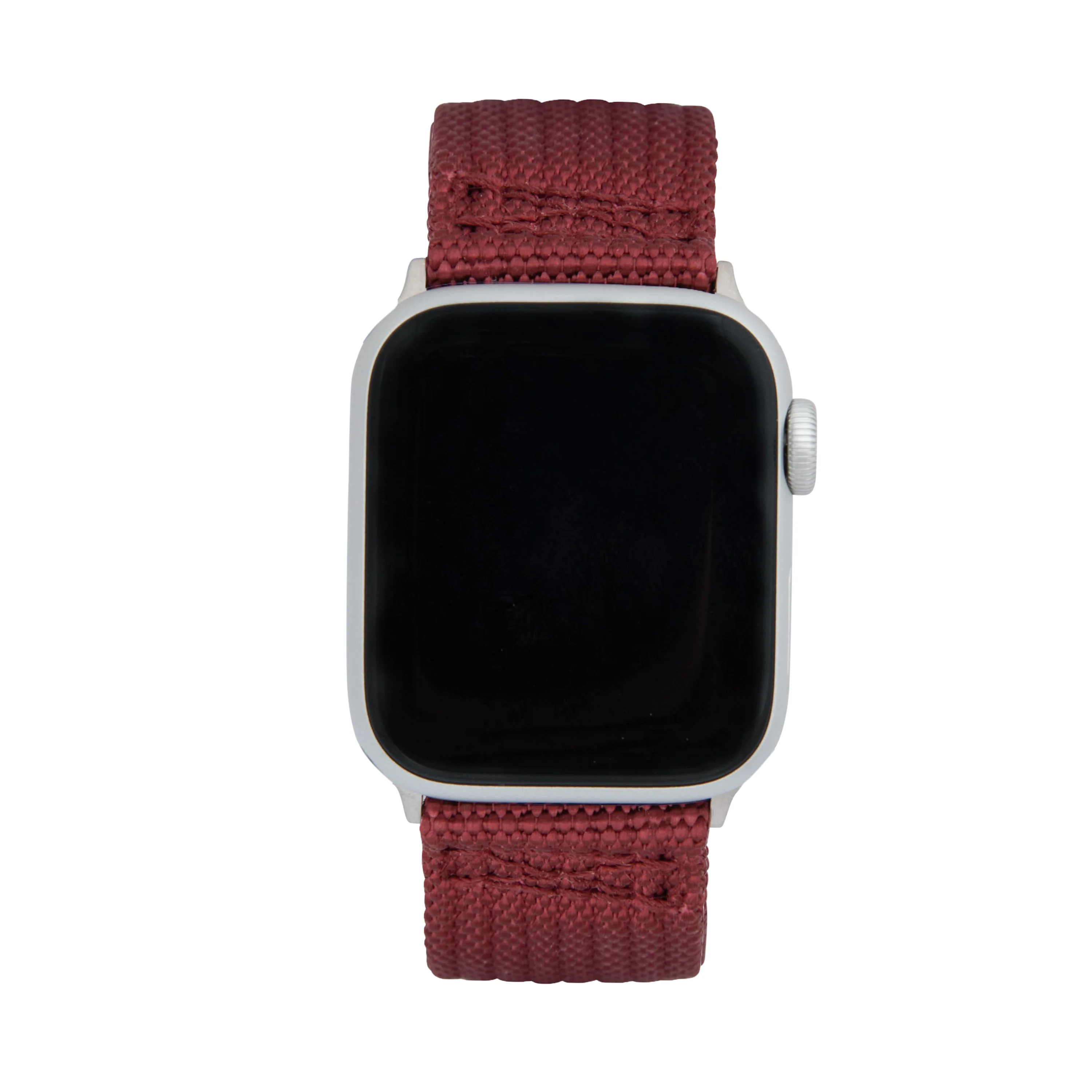 2 Piece Nylon Zulu Band for Apple Watch Ultra & Series 8/7/6/5/4/3/2/1/SE Burgundy (42mm | 44mm | 45mm | 49mm) | Dial - Image 2