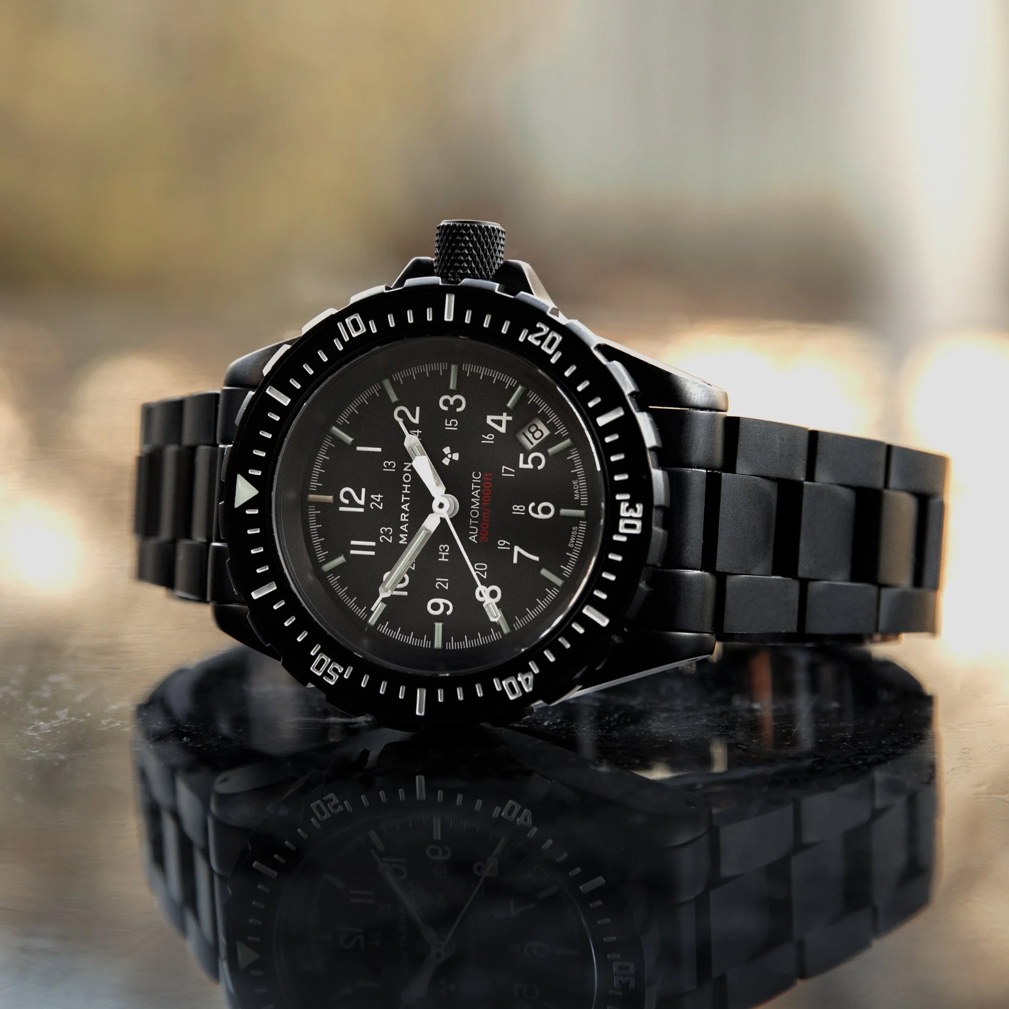20MM ANTHRACITE STAINLESS STEEL BRACELET (FOR LARGE DIVE) STAINLESS STEEL MARATHON BRACELET - Image 3