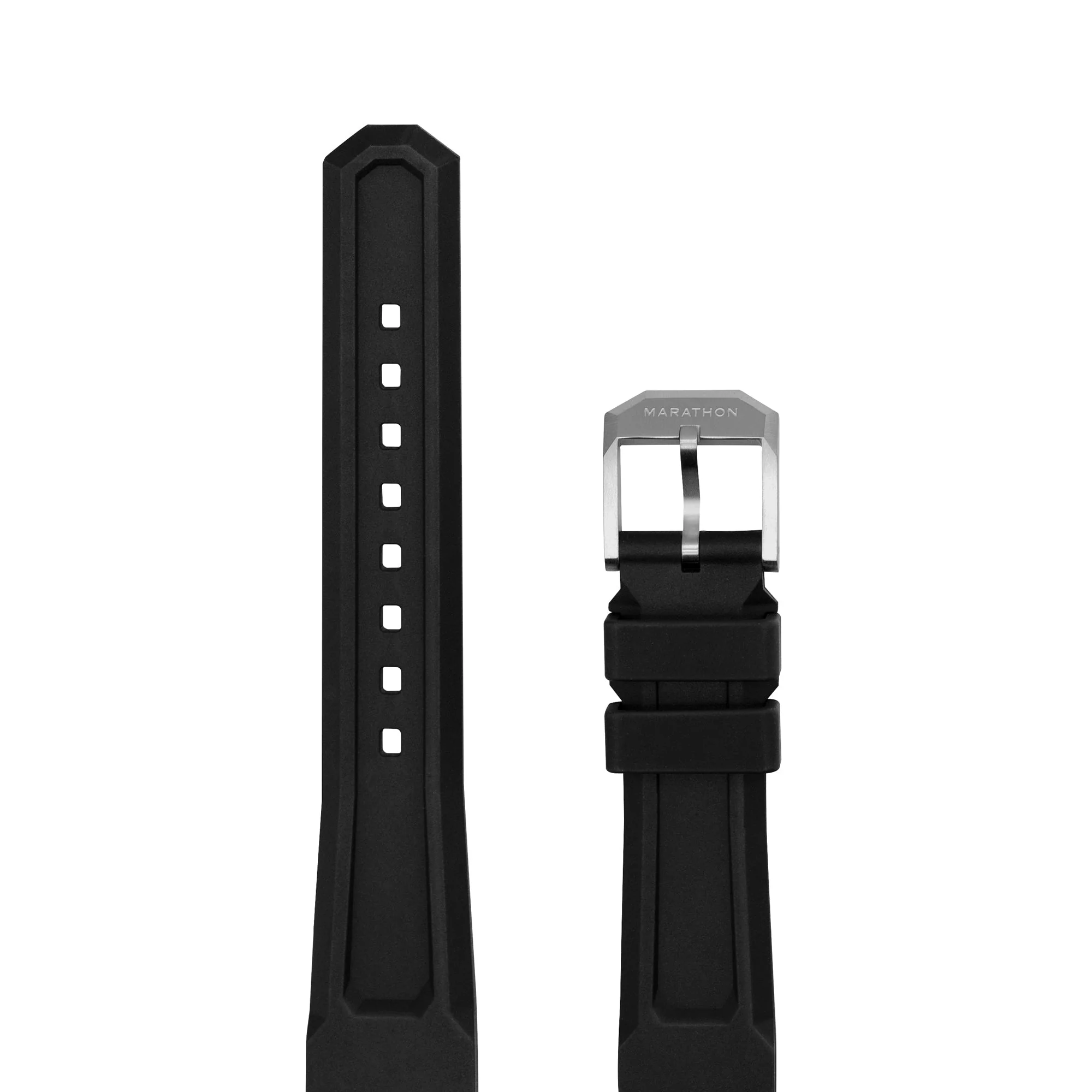 3-PIECE RUBBER STRAP KIT, BLACK, 20MM BLACK RUBBER/3PC 20MM - Image 2