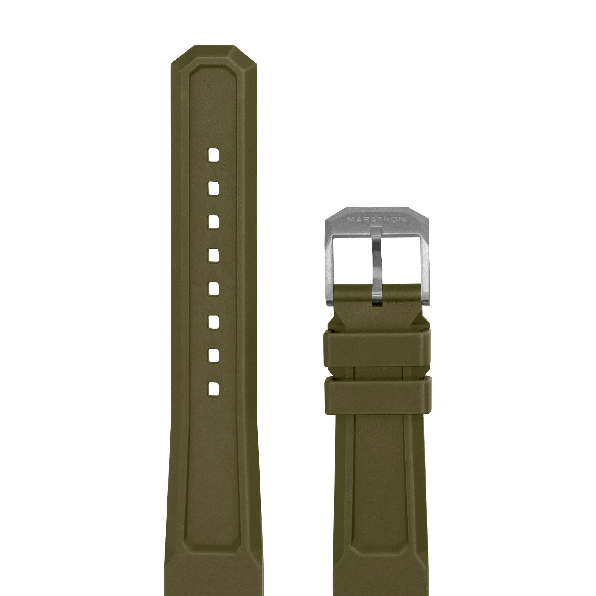 3-PIECE RUBBER STRAP KIT, OD GREEN, PARKERIZED, 20MM GREEN RUBBER/3PC 20MM - Image 3
