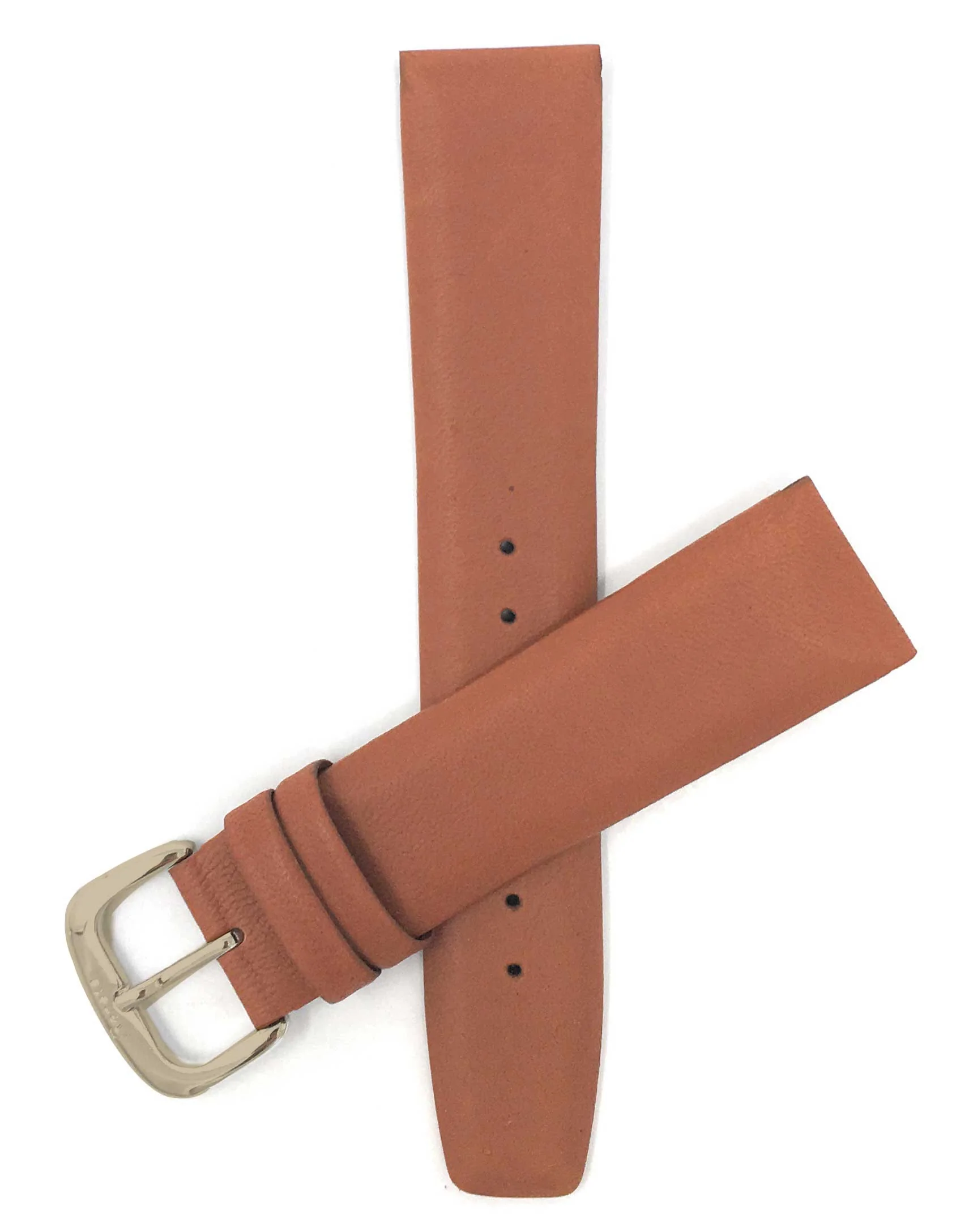 415 | 20mm Tan Leather Watch Band - Classic - Padded 20mm / Tan / Gold Buckle | Dial