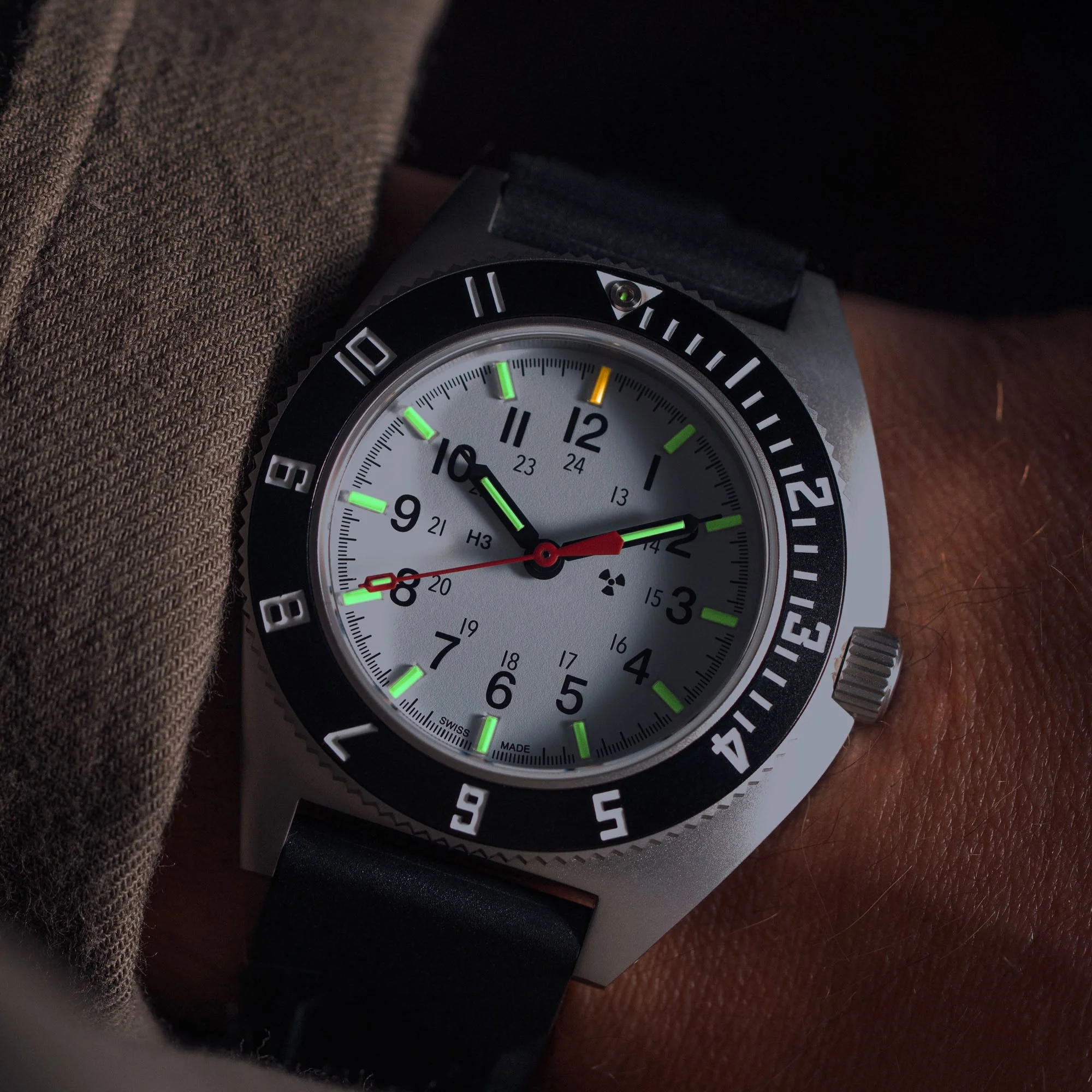 41mm SSNAVArctic Edition, Type II - Pilot's Automatic 41mm SSNAV Arctic-3pc Rubber | White Dial - Image 2