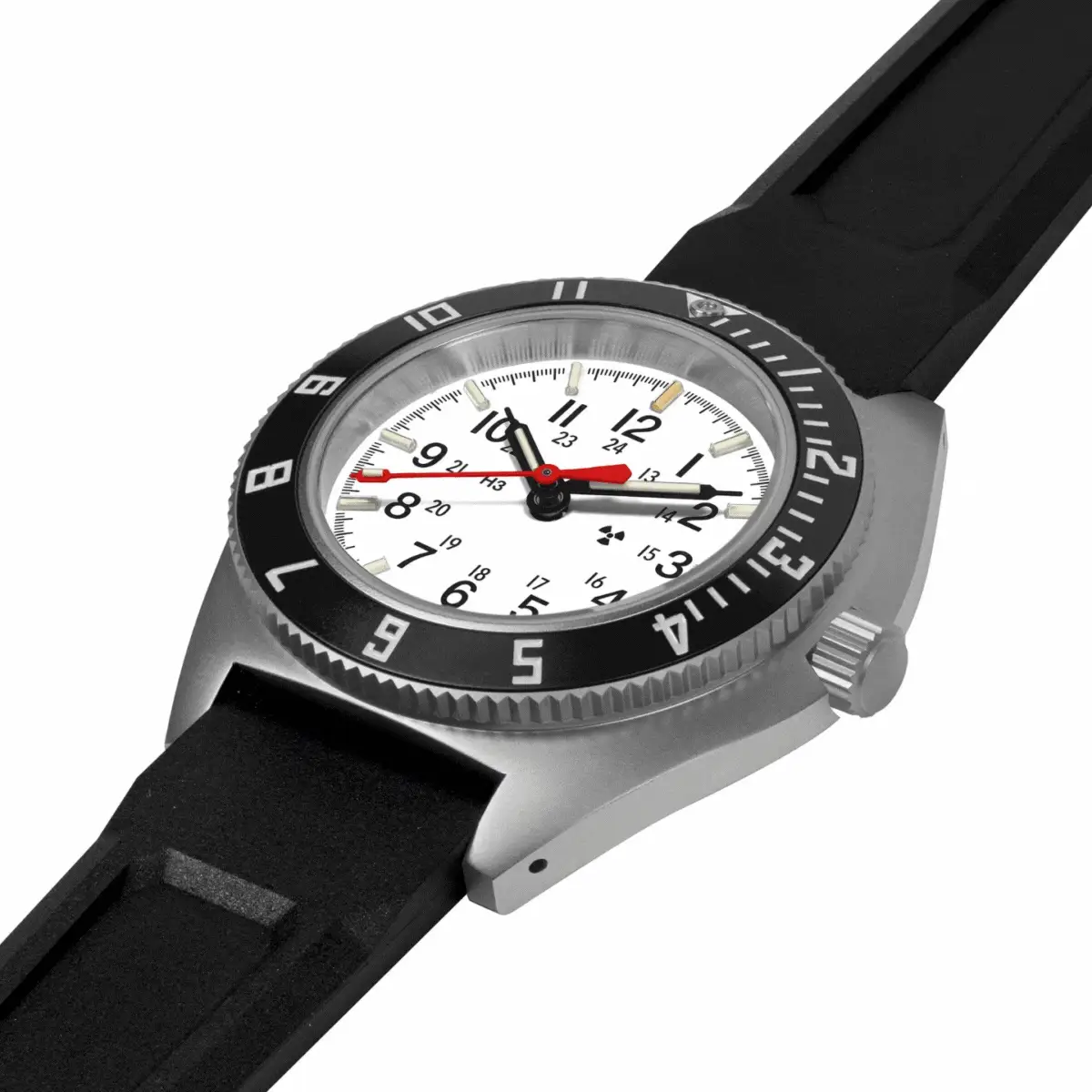 41mm SSNAVArctic Edition, Type II - Pilot's Automatic 41mm SSNAV Arctic-3pc Rubber | White Dial - Image 4