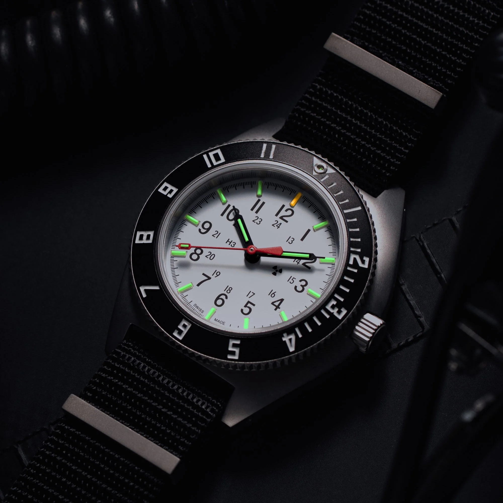 41mm SSNAVArctic Edition, Type II - Pilot's Automatic 41mm SSNAV Arctic-DS Nylon | White Dial - Image 2