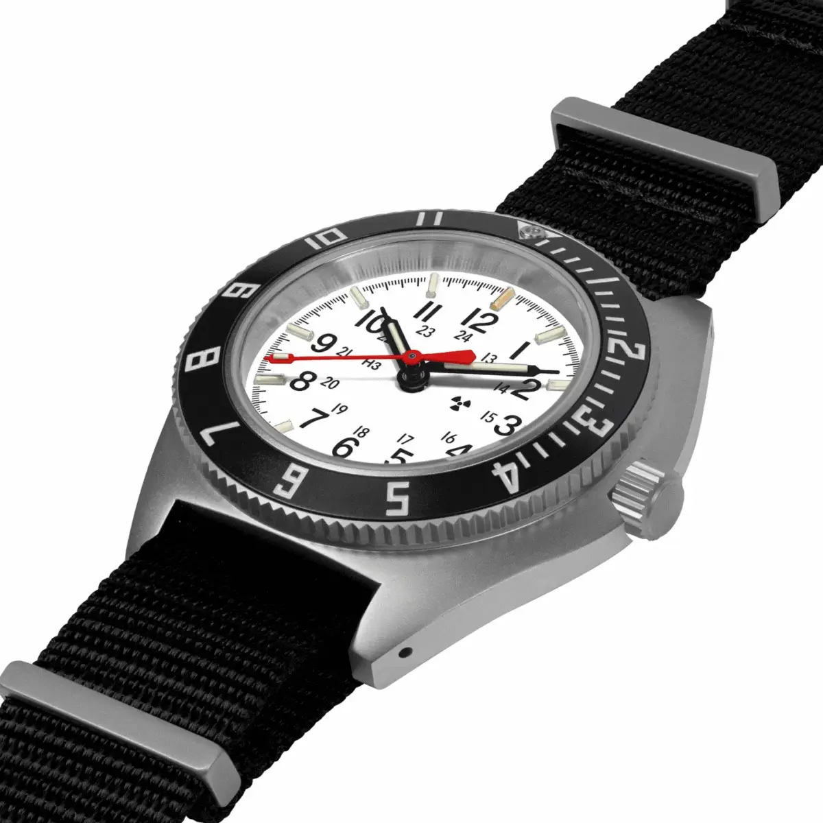 41mm SSNAVArctic Edition, Type II - Pilot's Automatic 41mm SSNAV Arctic-DS Nylon | White Dial - Image 4