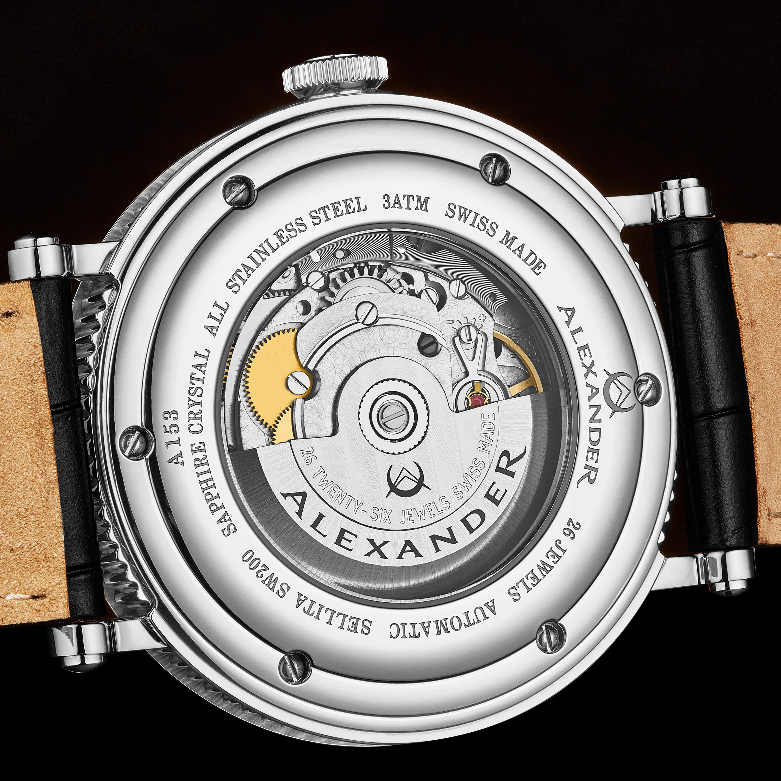 A153-04 Black/Leather - Image 5