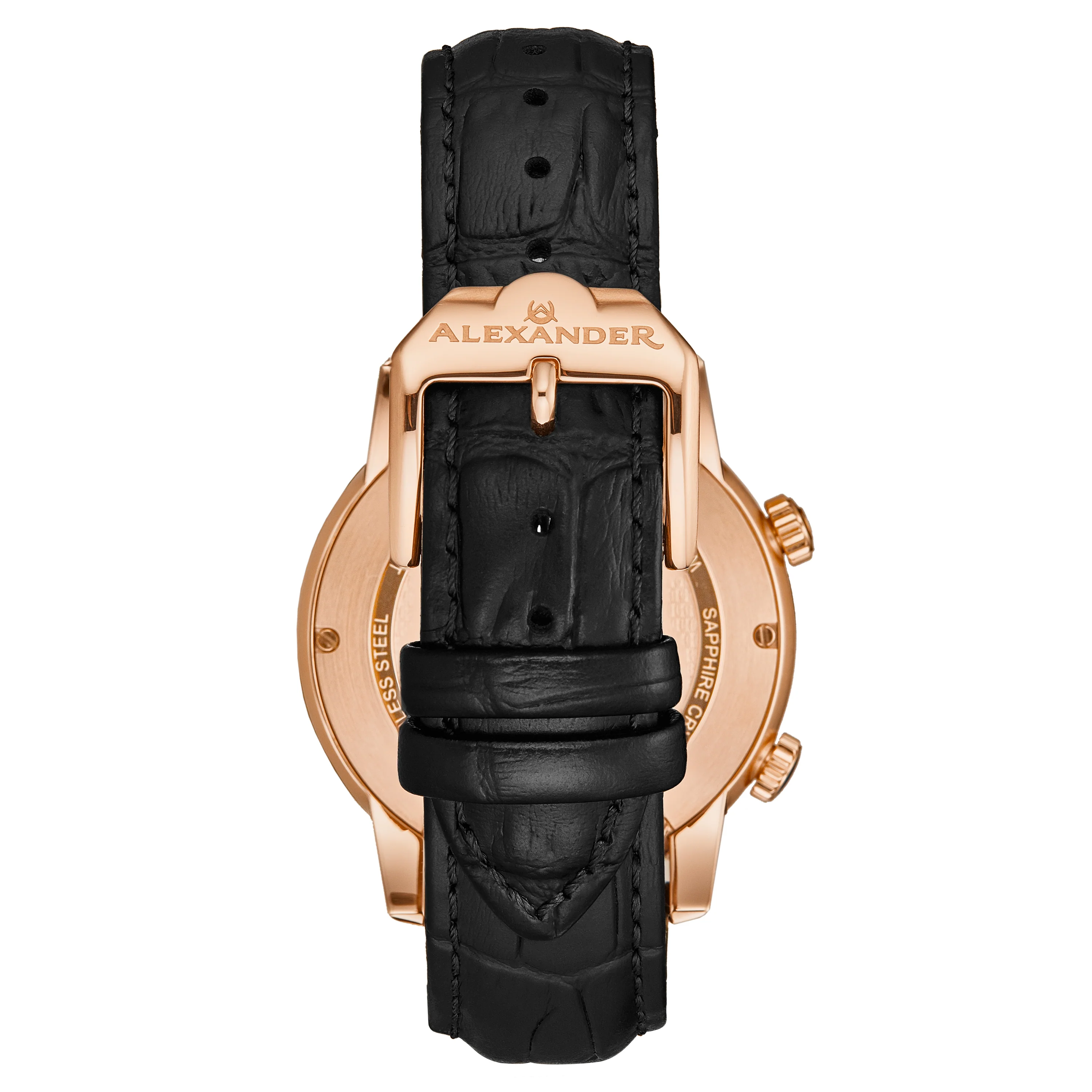 A171A-03 Black/Leather | Black Dial - Image 2