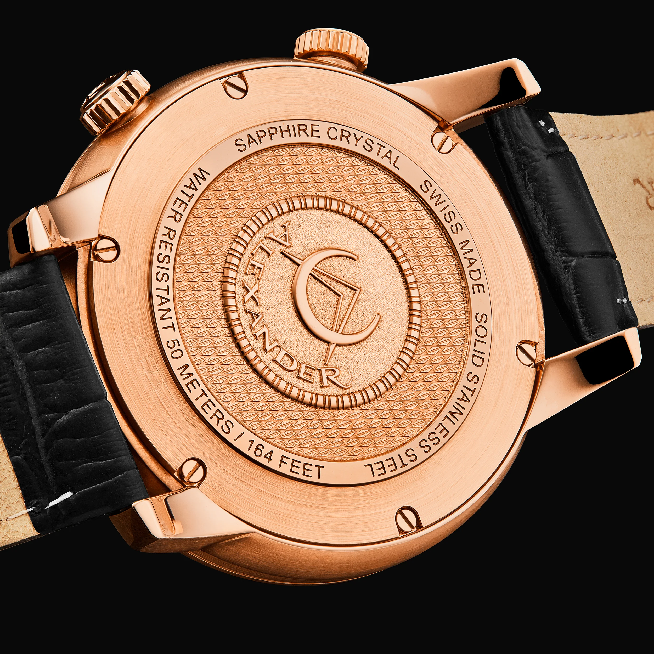 A171A-03 Black/Leather | Black Dial - Image 5
