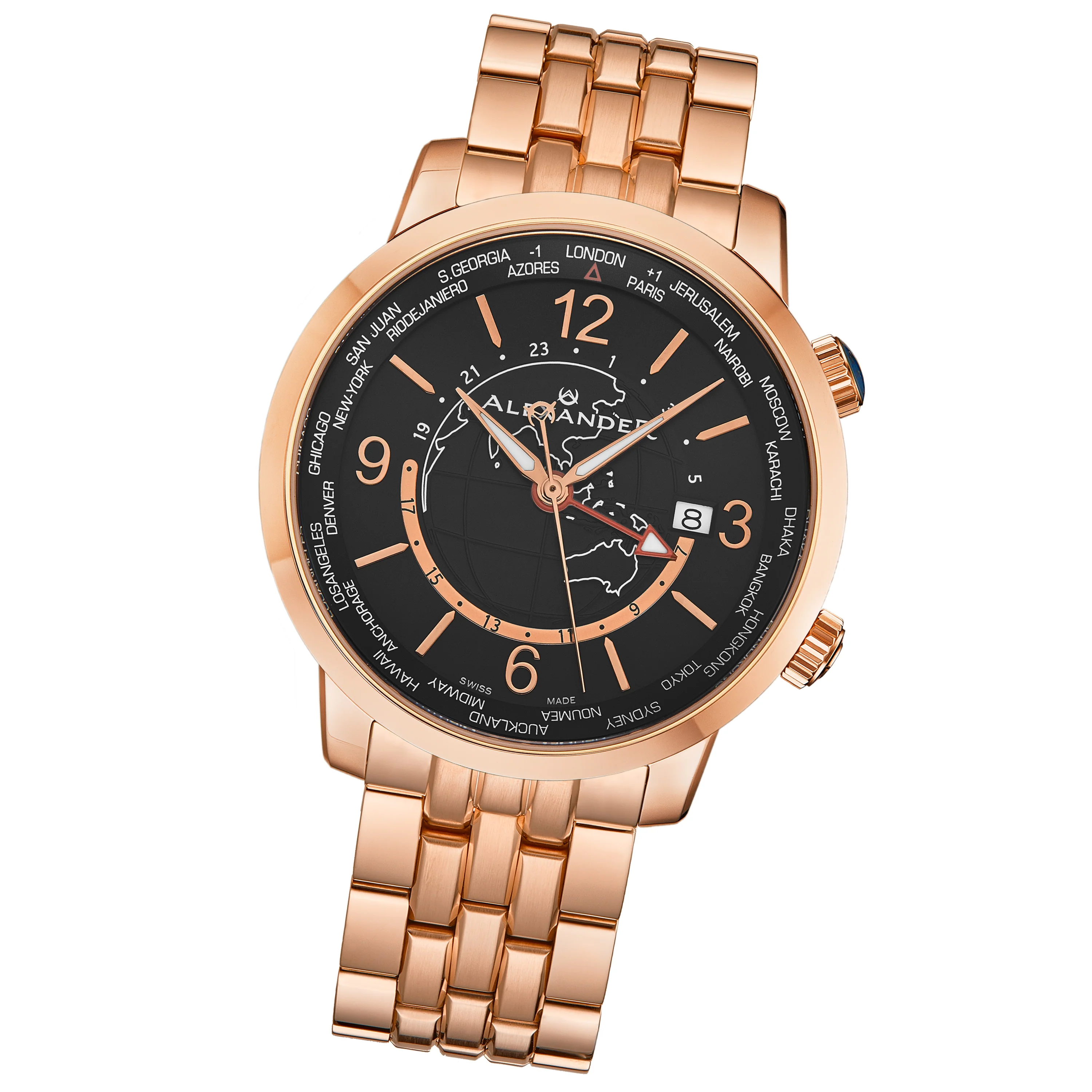 A171B-03 Rose Gold/Stainless Steel | Black Dial - Image 4