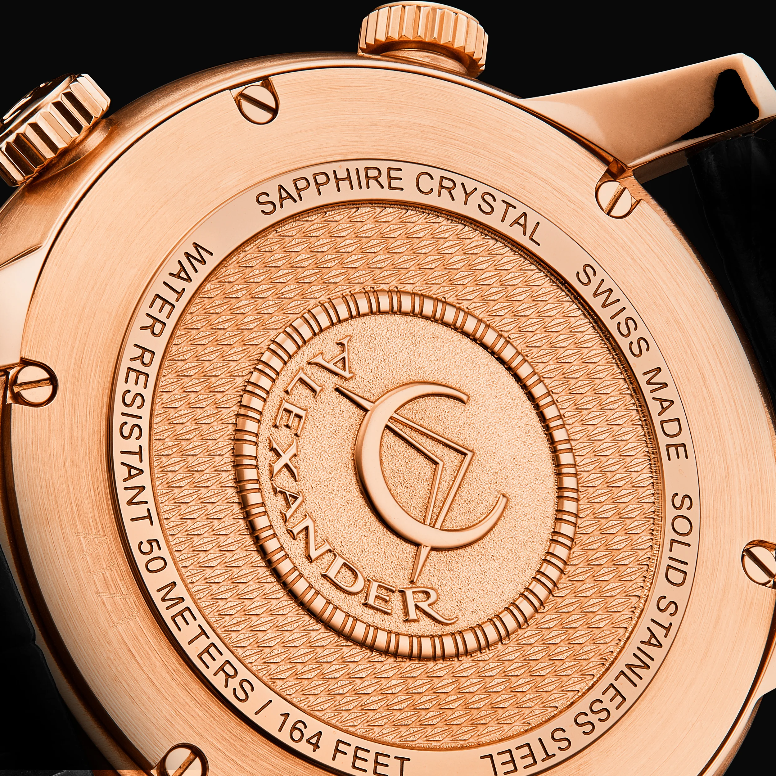 A171B-03 Rose Gold/Stainless Steel | Black Dial - Image 6