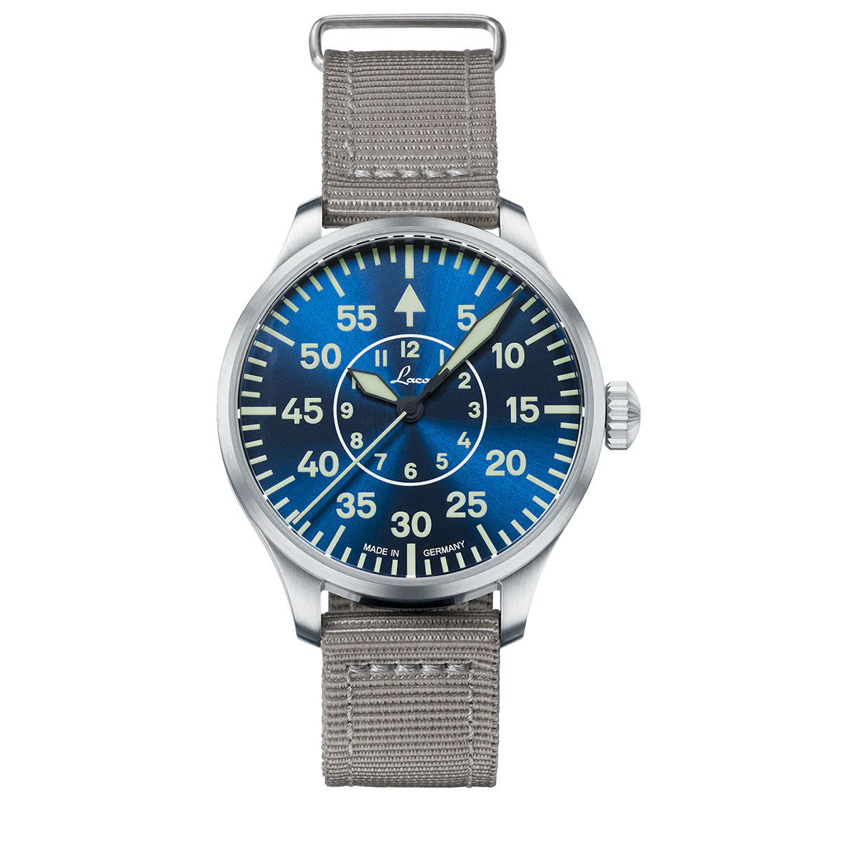 Aachen Blaue Stunde 39 nylon bracelet | Blue Dial