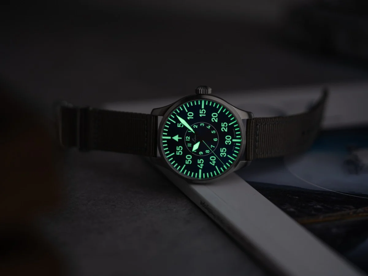 Aachen Blaue Stunde 39 nylon bracelet | Blue Dial - Image 3