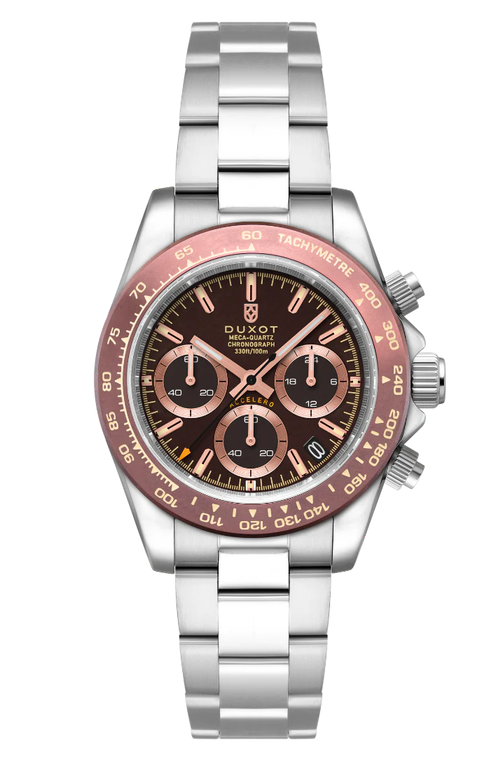 Accelero Chronograph Brown / Stainless Steel | Brown Dial