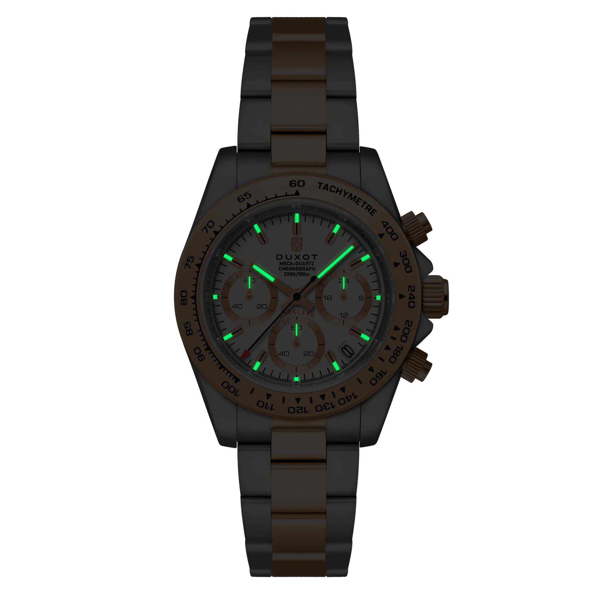 Accelero Chronograph White / Two-tone Stainless Steel | White Dial - Image 3