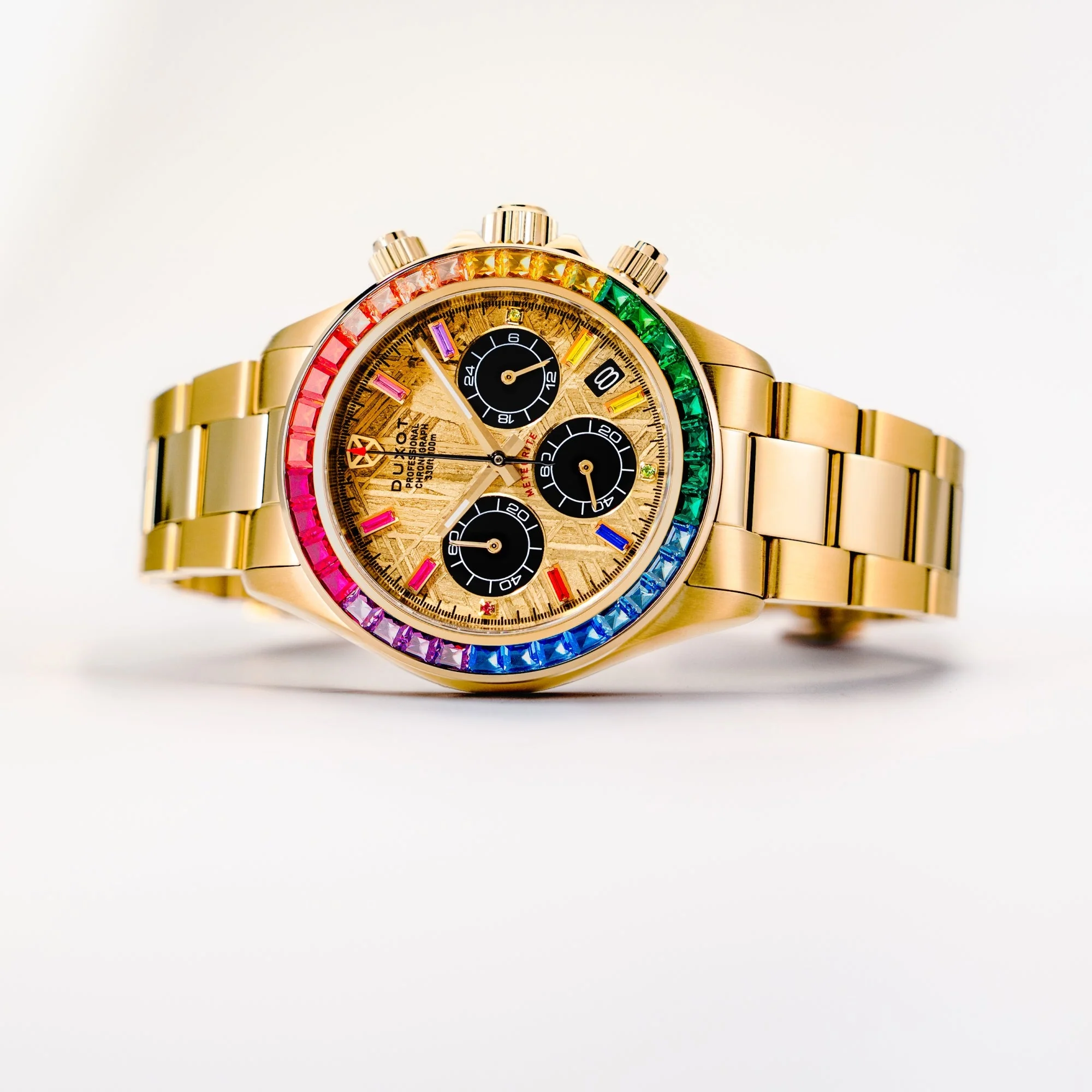 Accelero Meteorite Chronograph Limited Edition Gold / Stainless Steel | Gold Dial - Image 4