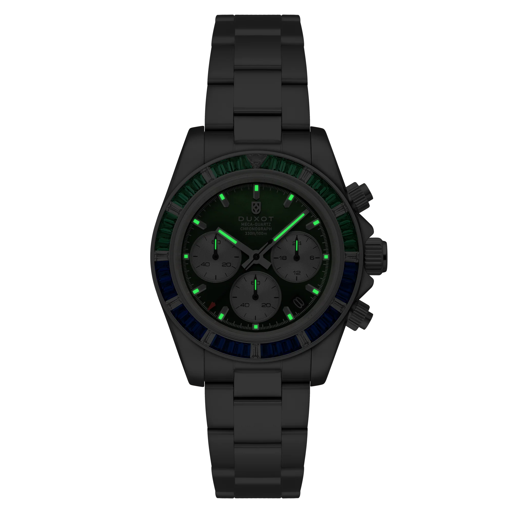 Accelero Rainbow Chronograph Green/Stainless Steel | Green Dial - Image 3