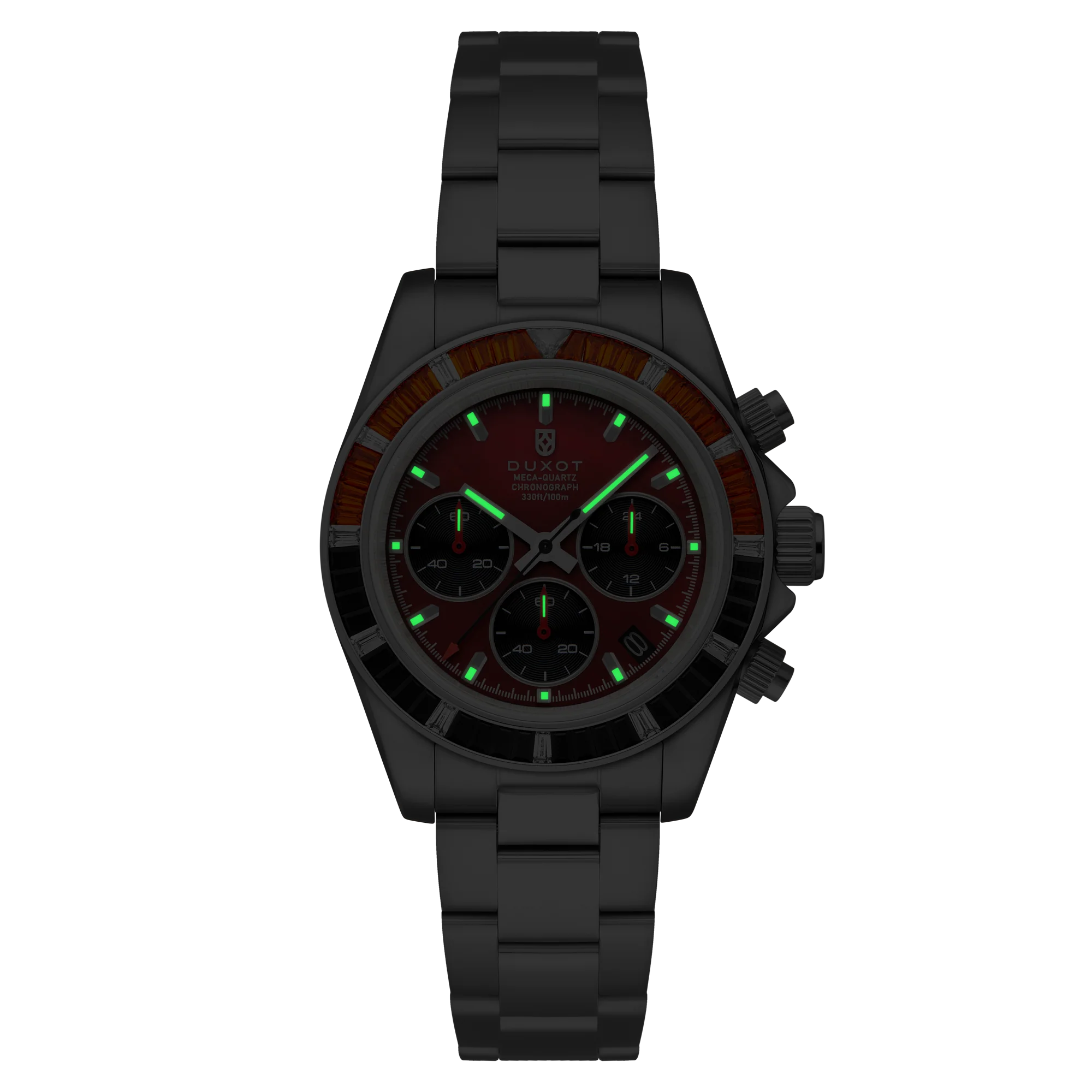 Accelero Rainbow Chronograph Red/Stainless Steel | Red Dial - Image 3