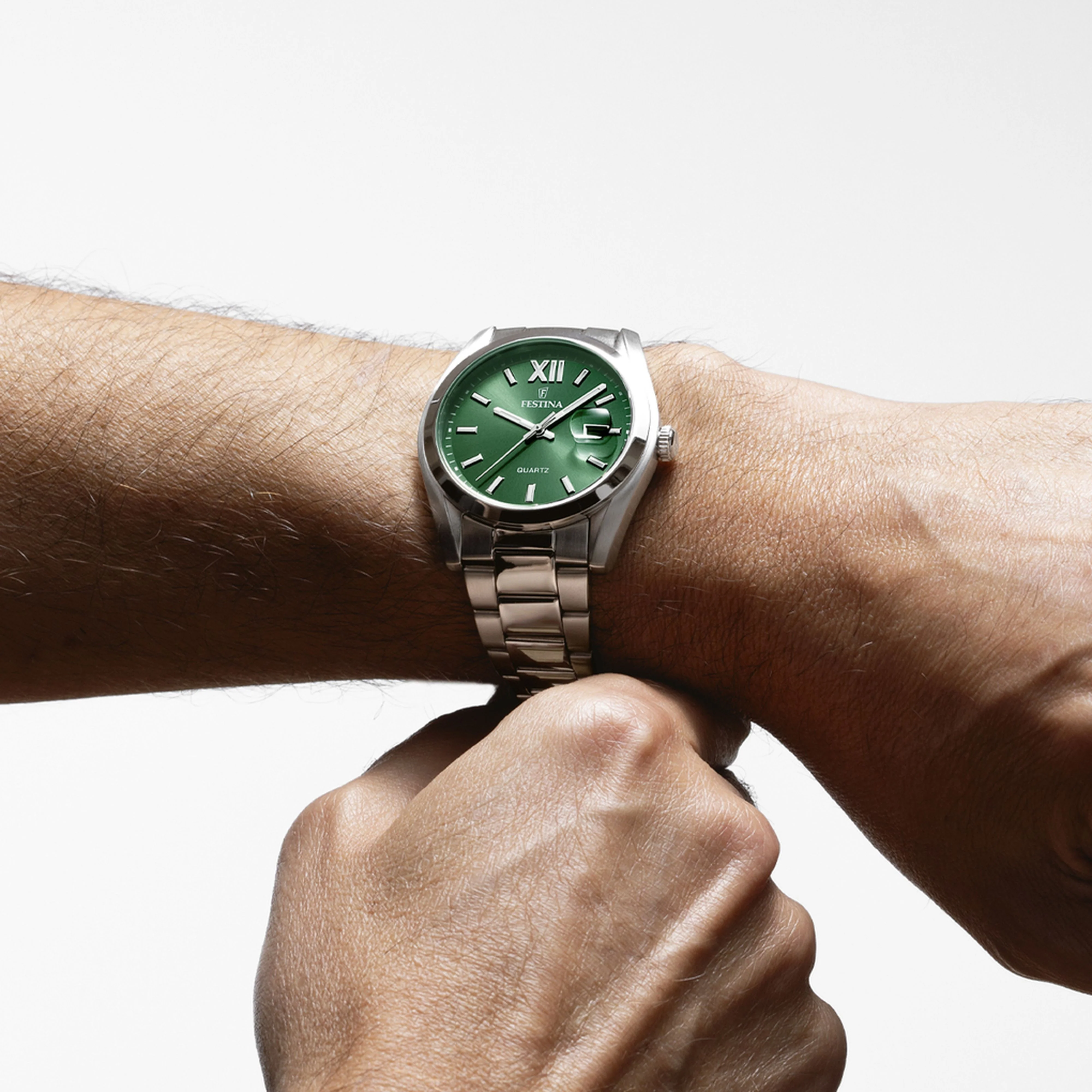 Acero clasico Green / Stainless Steel | Green Dial - Image 3