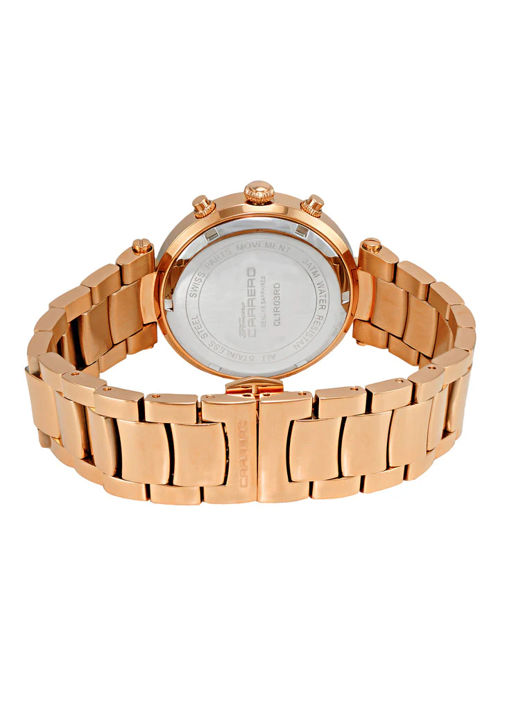 ADELINA COLLECTION Red/Rosetone | Blue Dial - Image 3