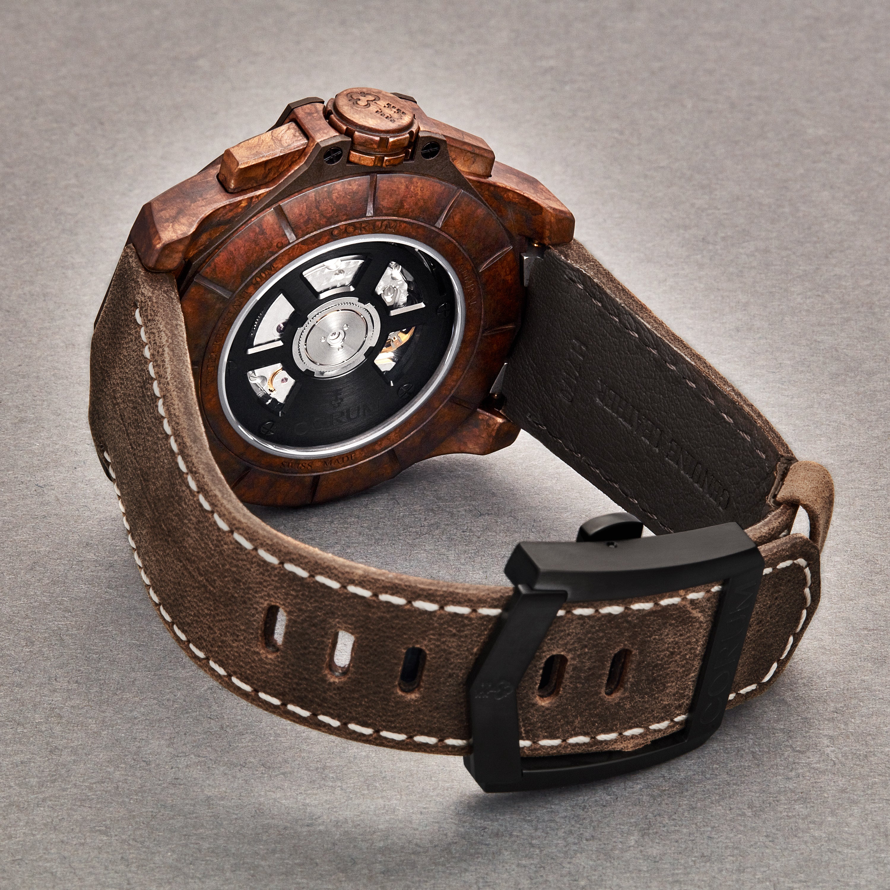 Admiral Cup A116/03210 / Brown Wood | Brown Wood Dial - Image 3