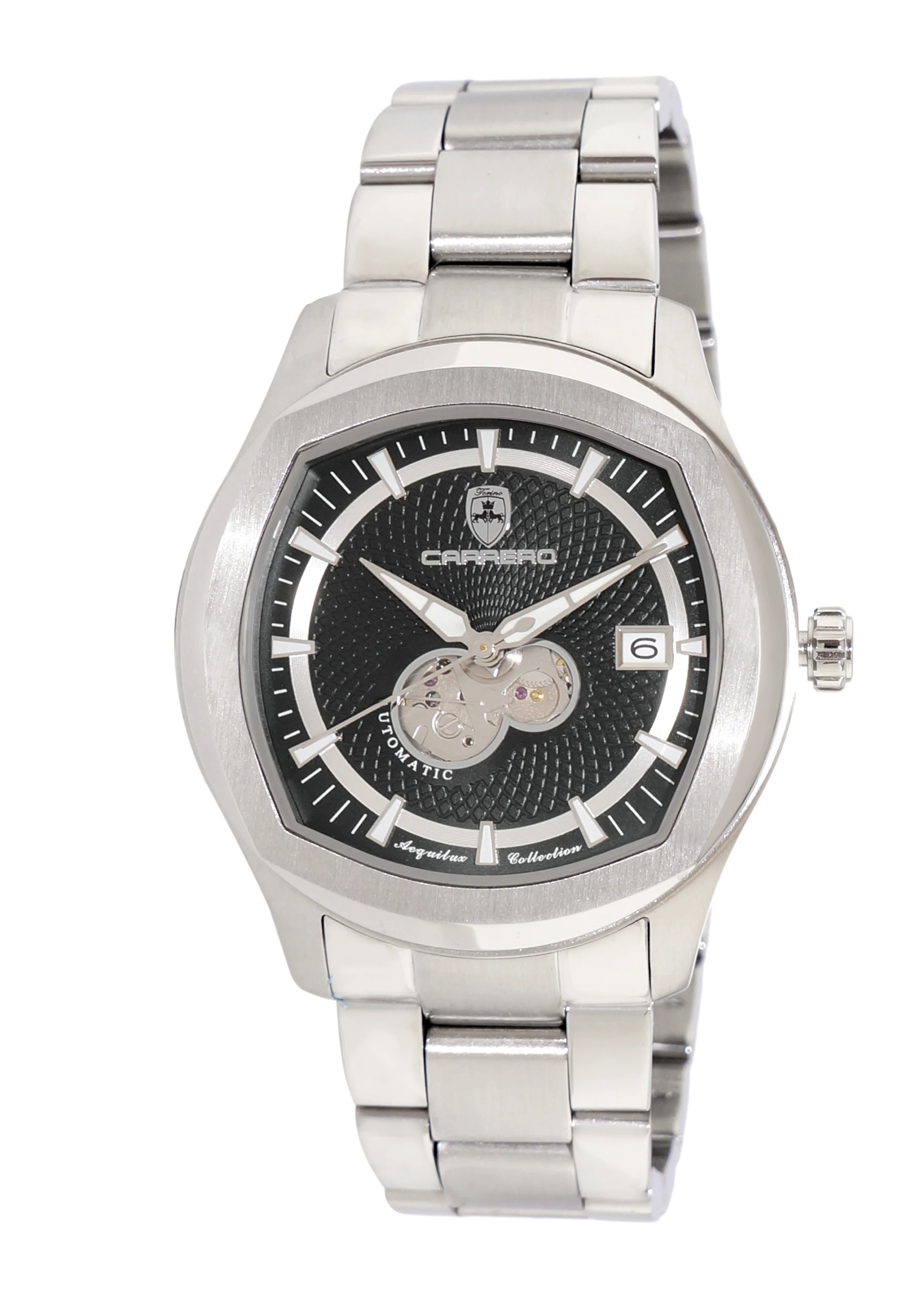 AEQUILUX SILVER TONE/BLACK | Black Dial