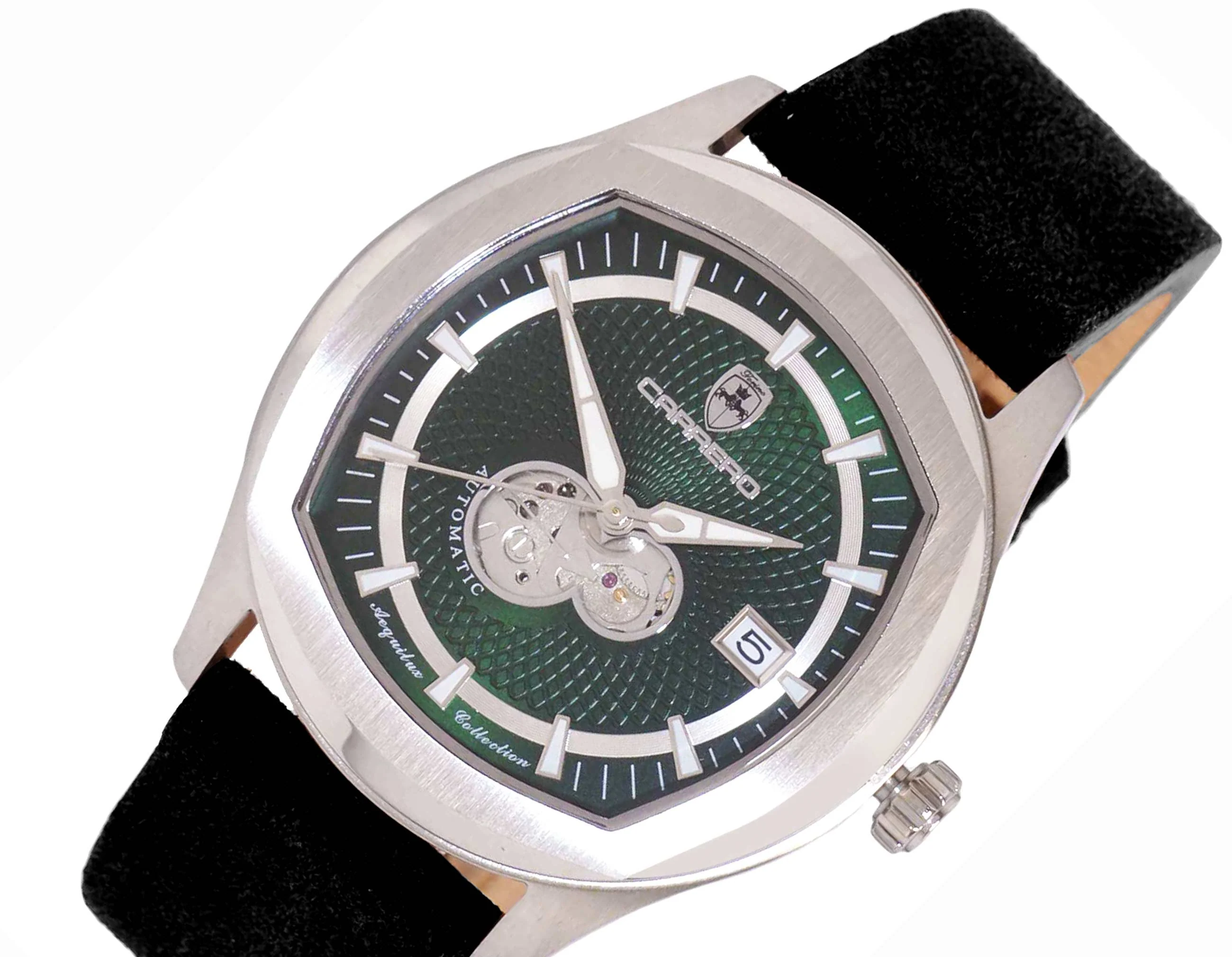 AEQUILUX SILVER TONE/GREEN -BLACK | Green Dial - Image 5