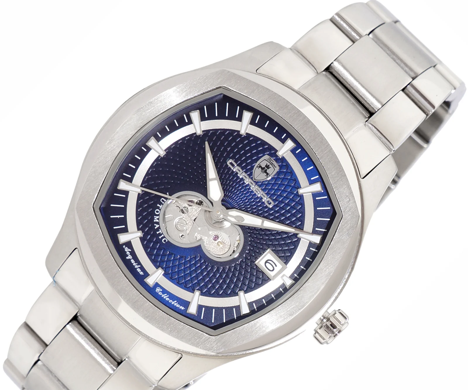 AEQUILUX SILVER TONE/WHITE | Blue Dial - Image 4