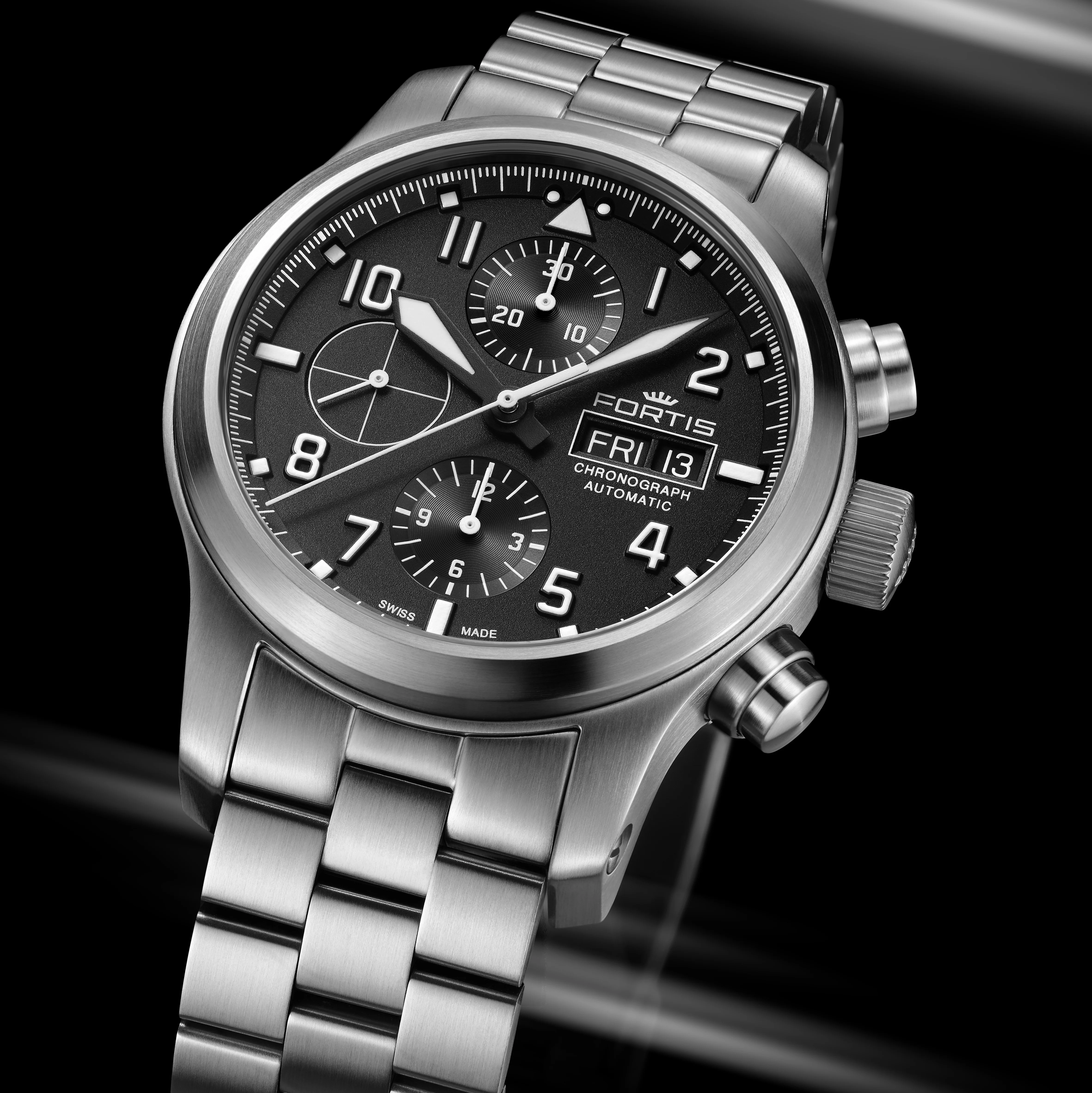 Aeromaster F4040000 / Black | Black Dial - Image 3