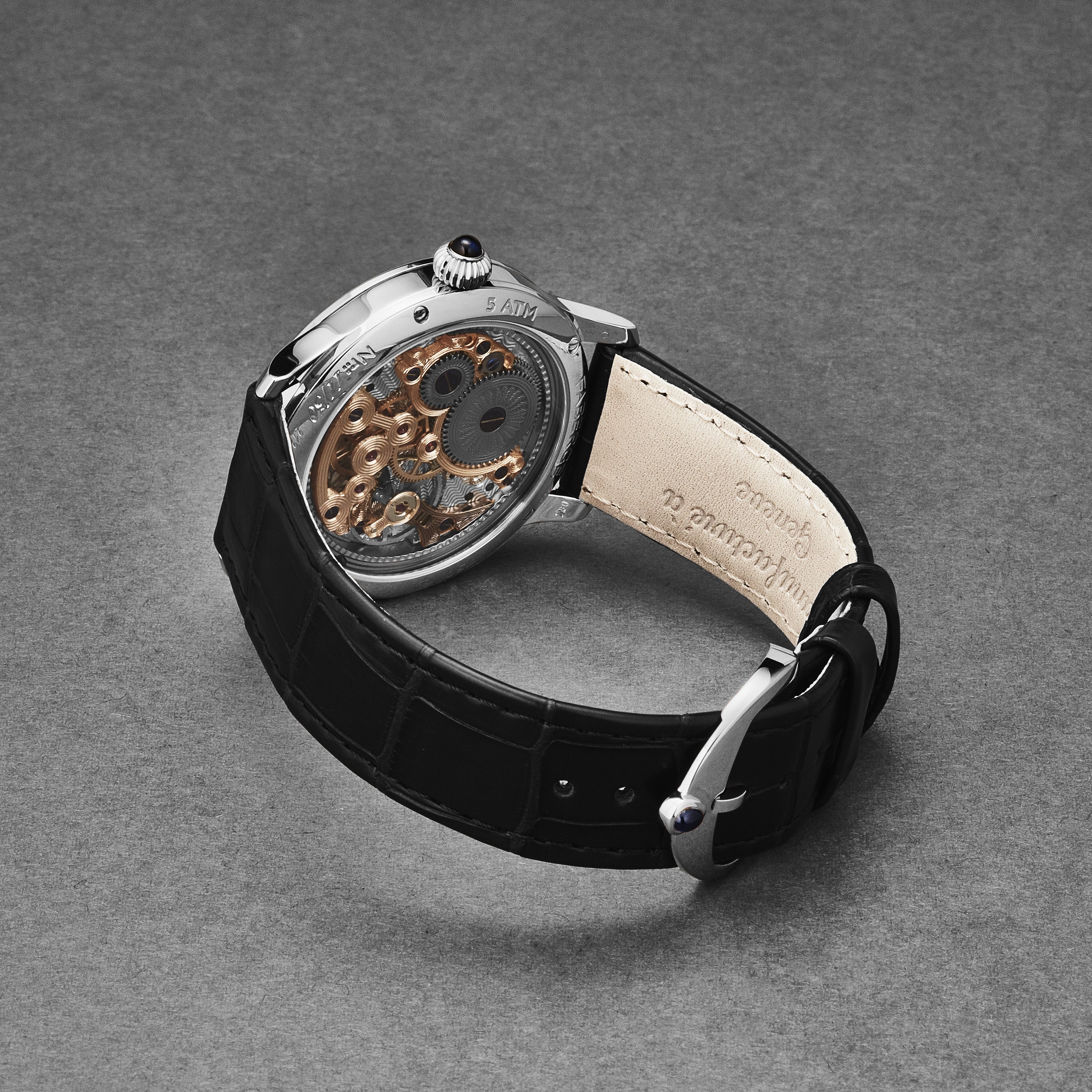 Agathon FAB-211 / Silver/Blue Enamel | Silver / Blue Dial - Image 3