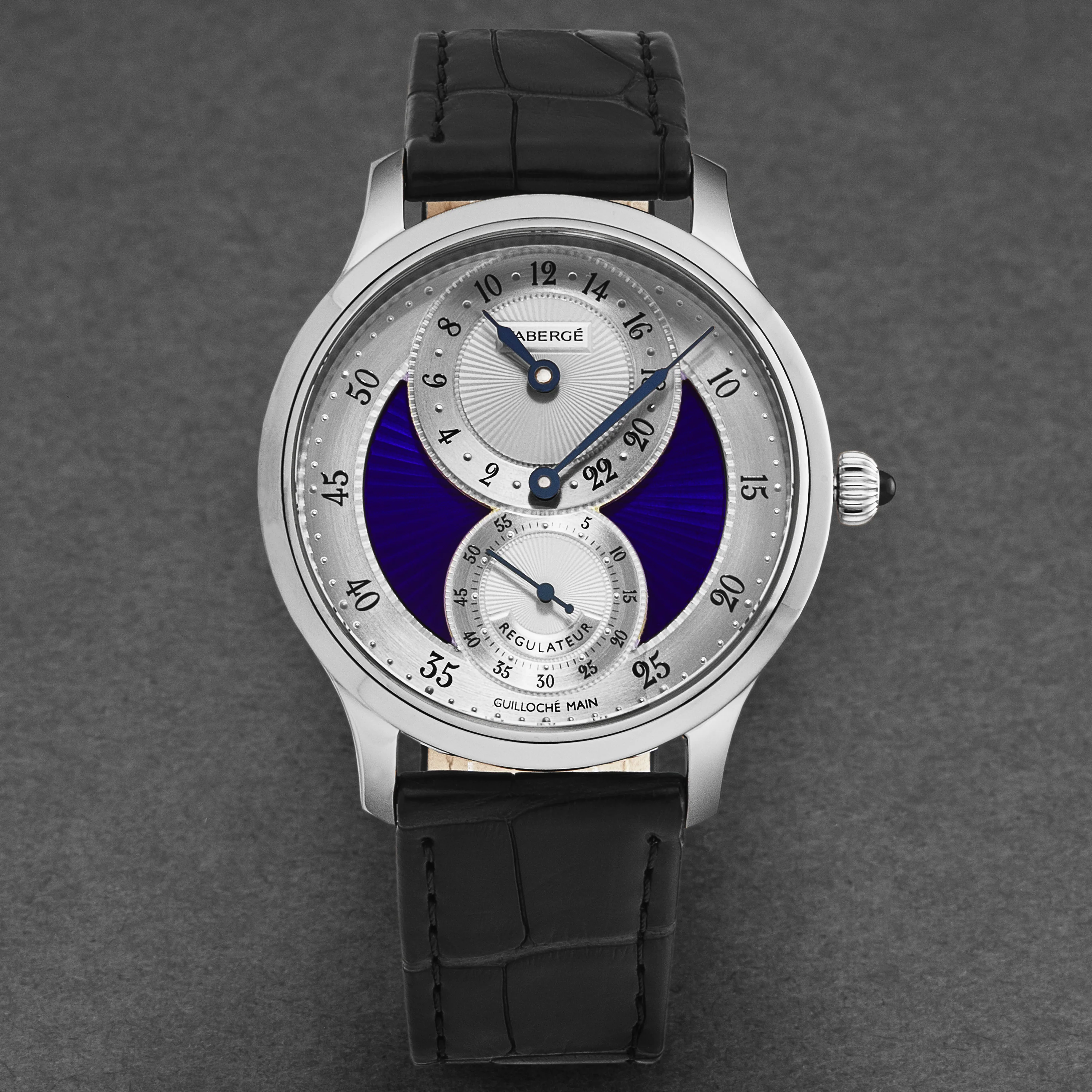 Agathon FAB-211 / Silver/Blue Enamel | Silver / Blue Dial - Image 4