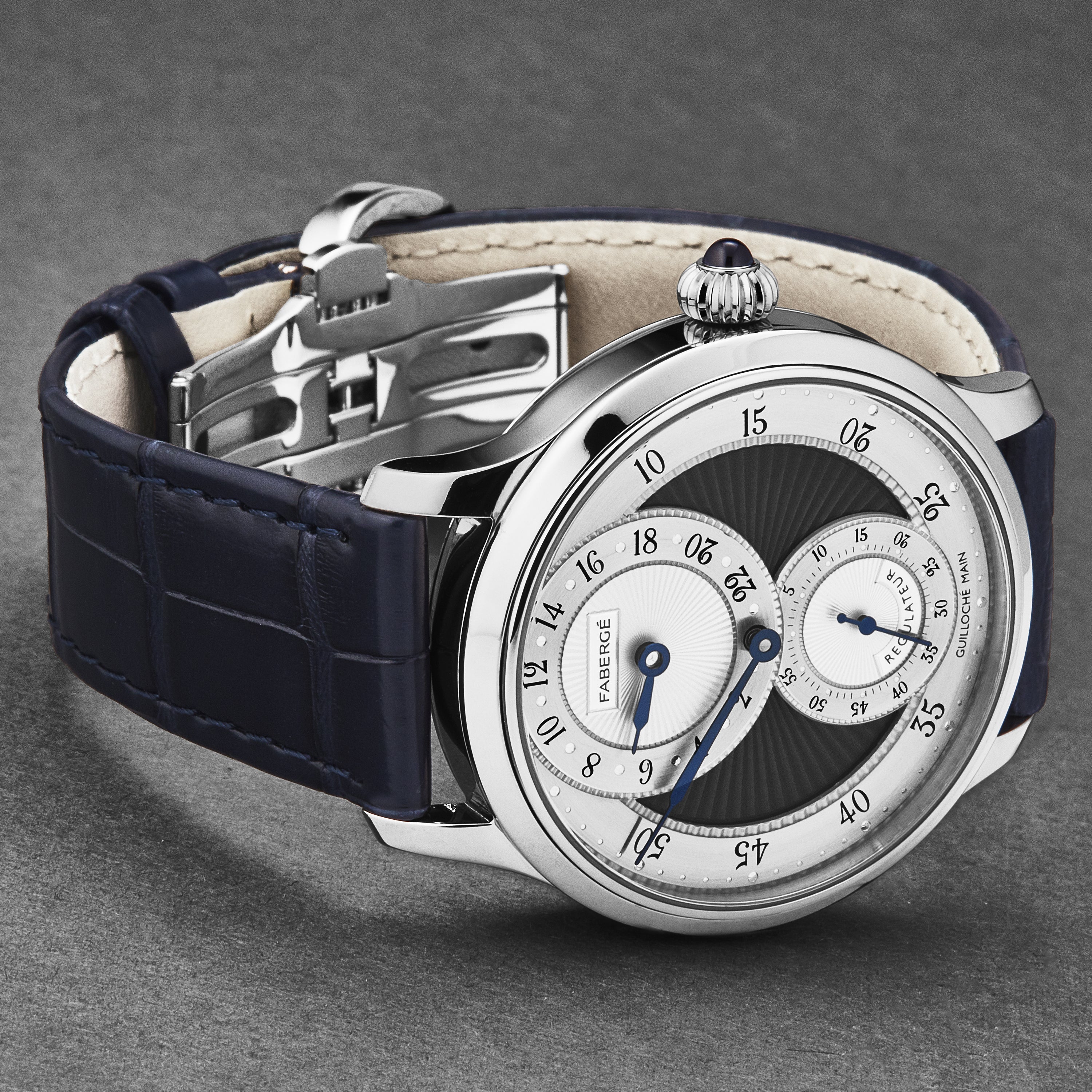 Agathon FAB-216 / Silver/Grey Enamel | Silver/Grey Enamel Dial - Image 2
