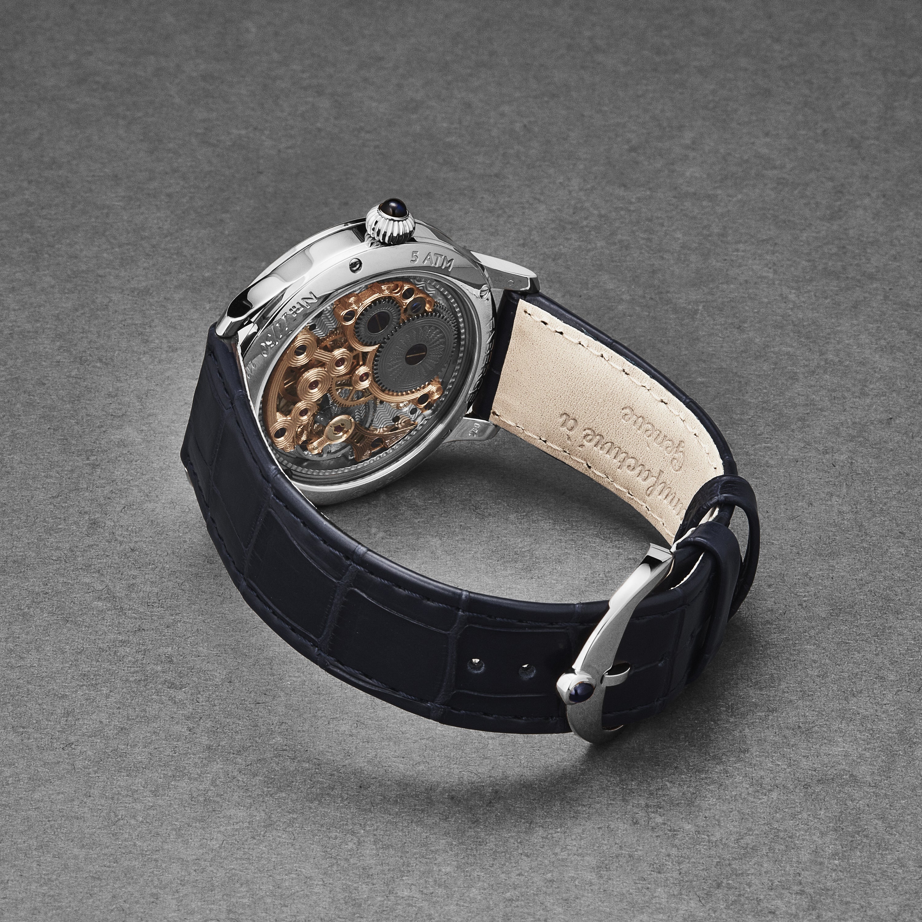 Agathon FAB-216 / Silver/Grey Enamel | Silver/Grey Enamel Dial - Image 3