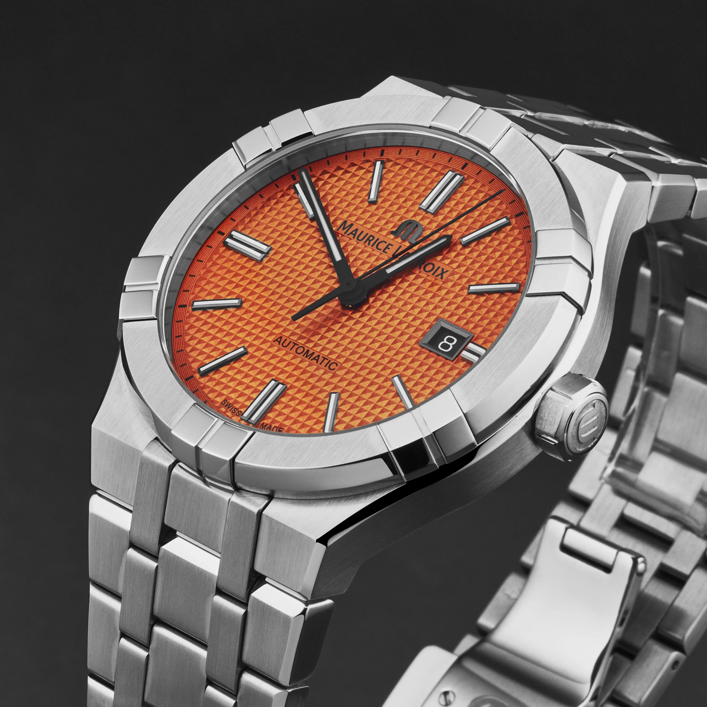 Aikon AI6008SS00F530E / Orange | Orange Dial - Image 2