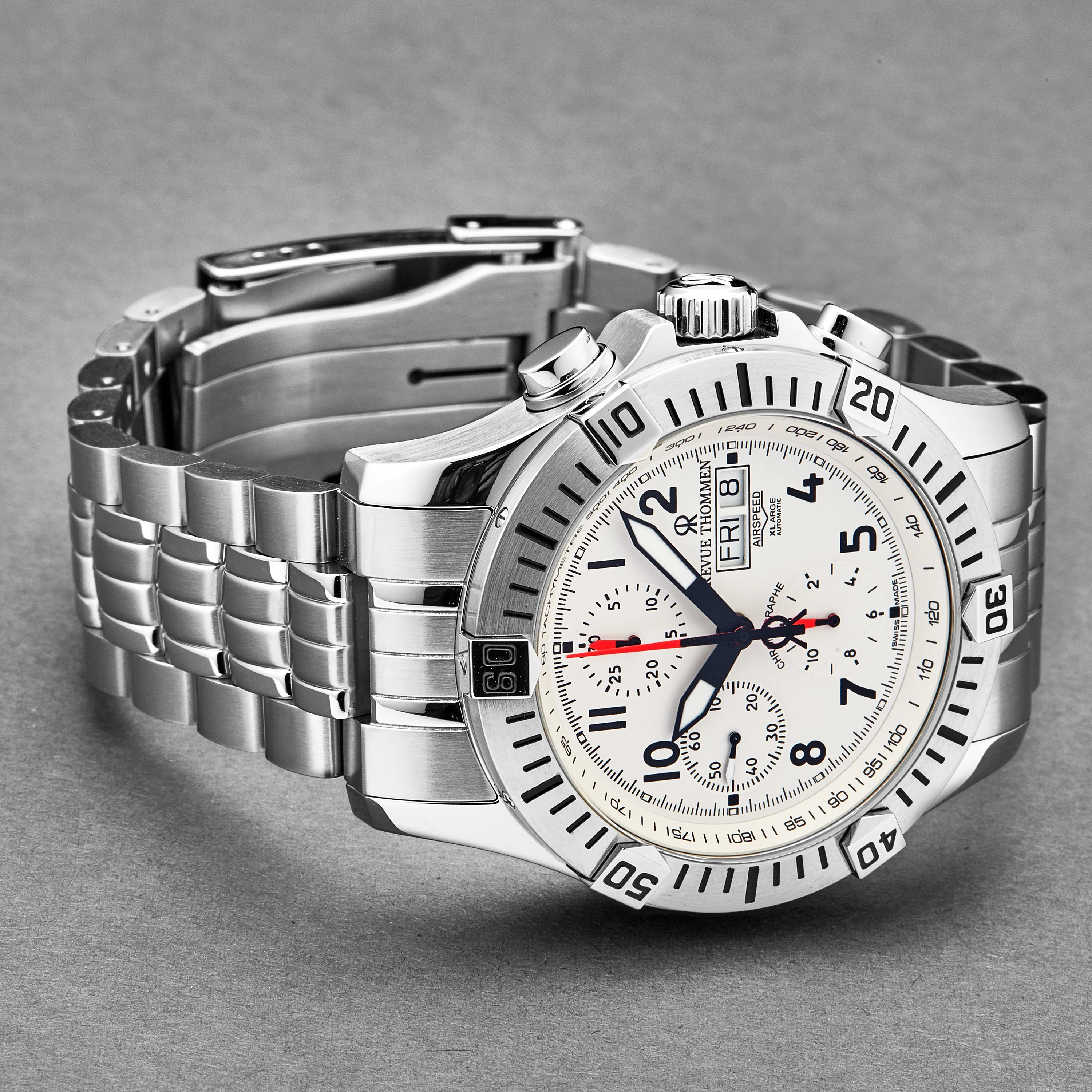 Air speed 16071.6122 / Silvery white | White Dial - Image 2