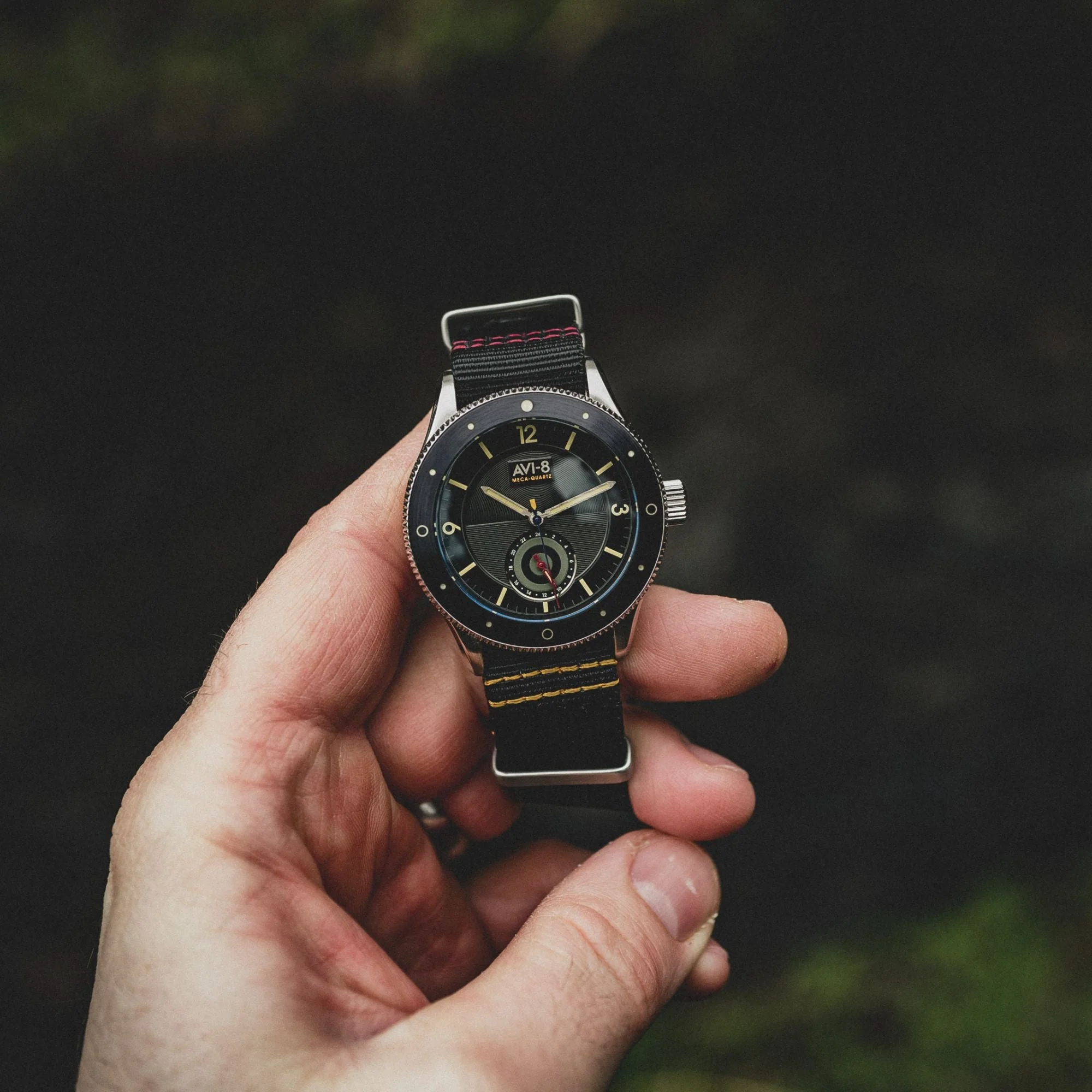 Airmaster Sector Meca-Quartz Black & Grey / Nylon | Black Dial - Image 2