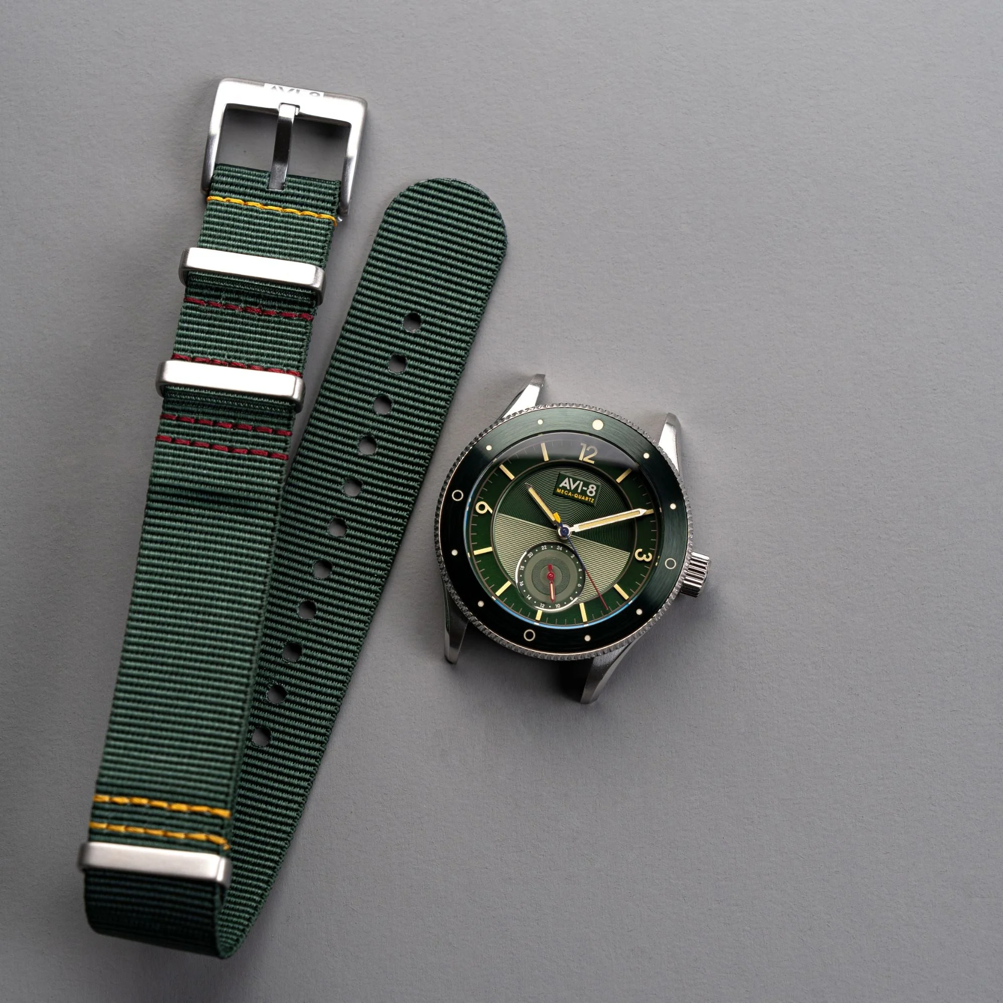 Airmaster Sector Meca-Quartz Green / Nylon | Green Dial - Image 4