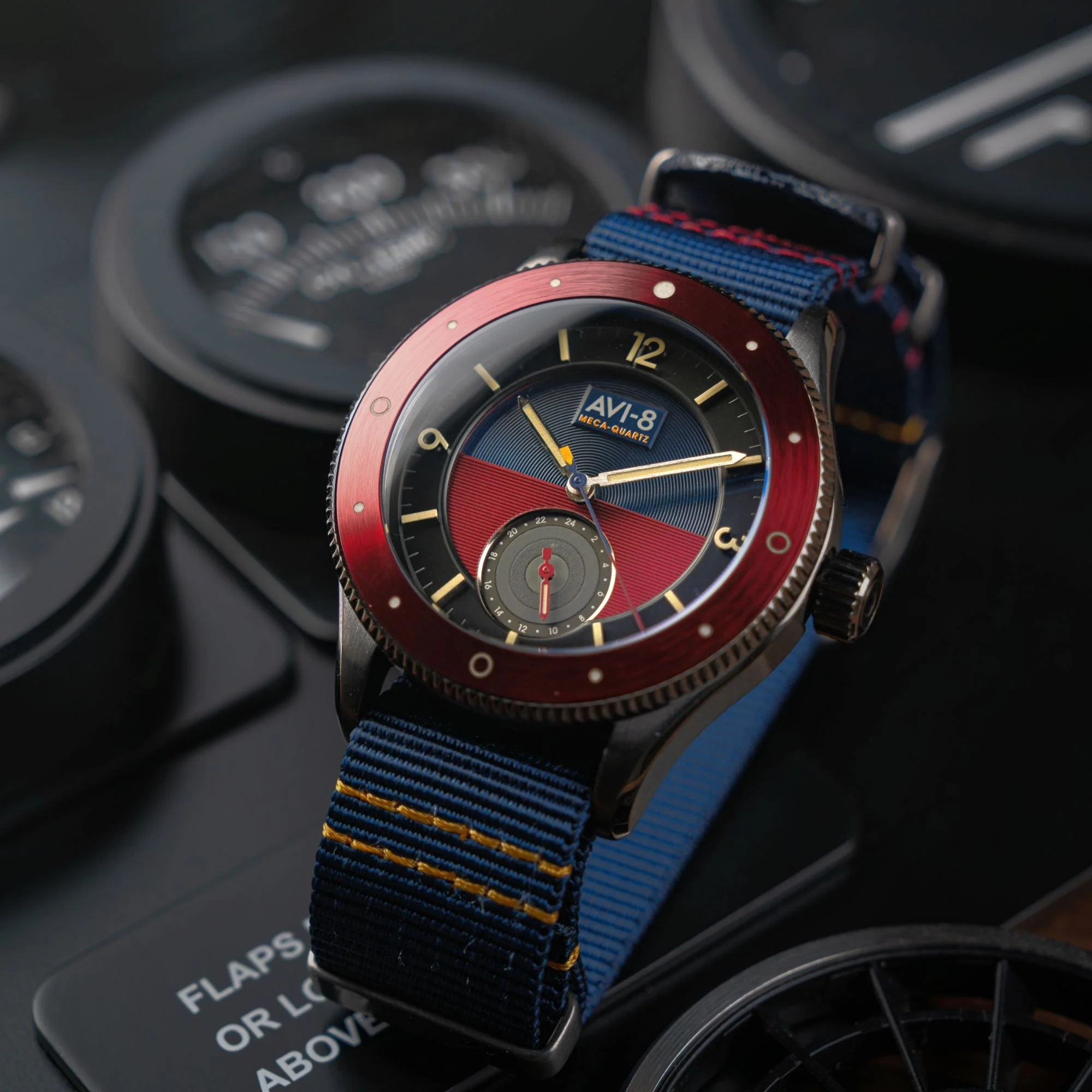 Airmaster Sector Meca-Quartz Blue /Red / Nylon | Blue Dial - Image 2