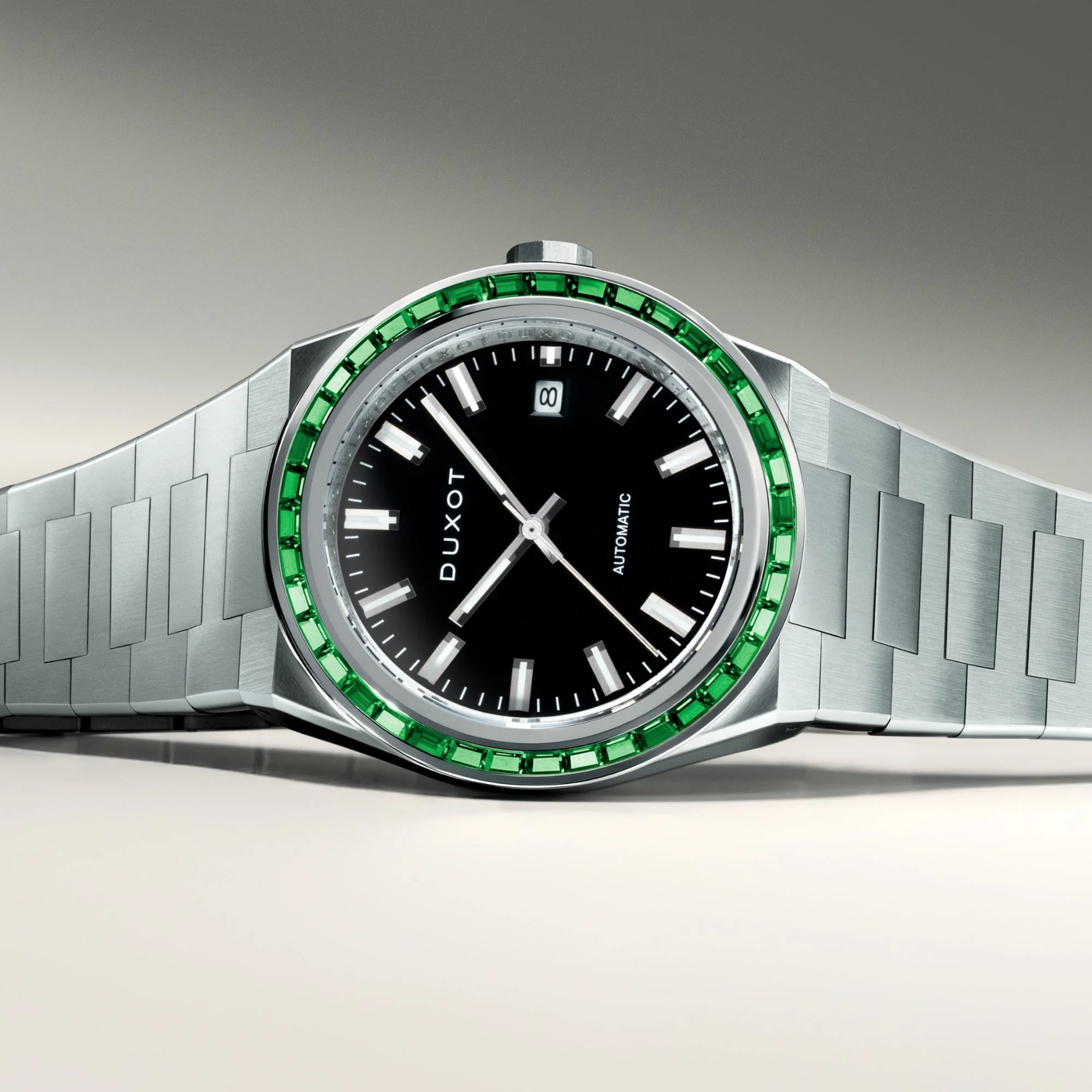 Alicante Rainbow Automatic Black & Green / Stainless Steel | Black Dial - Image 3