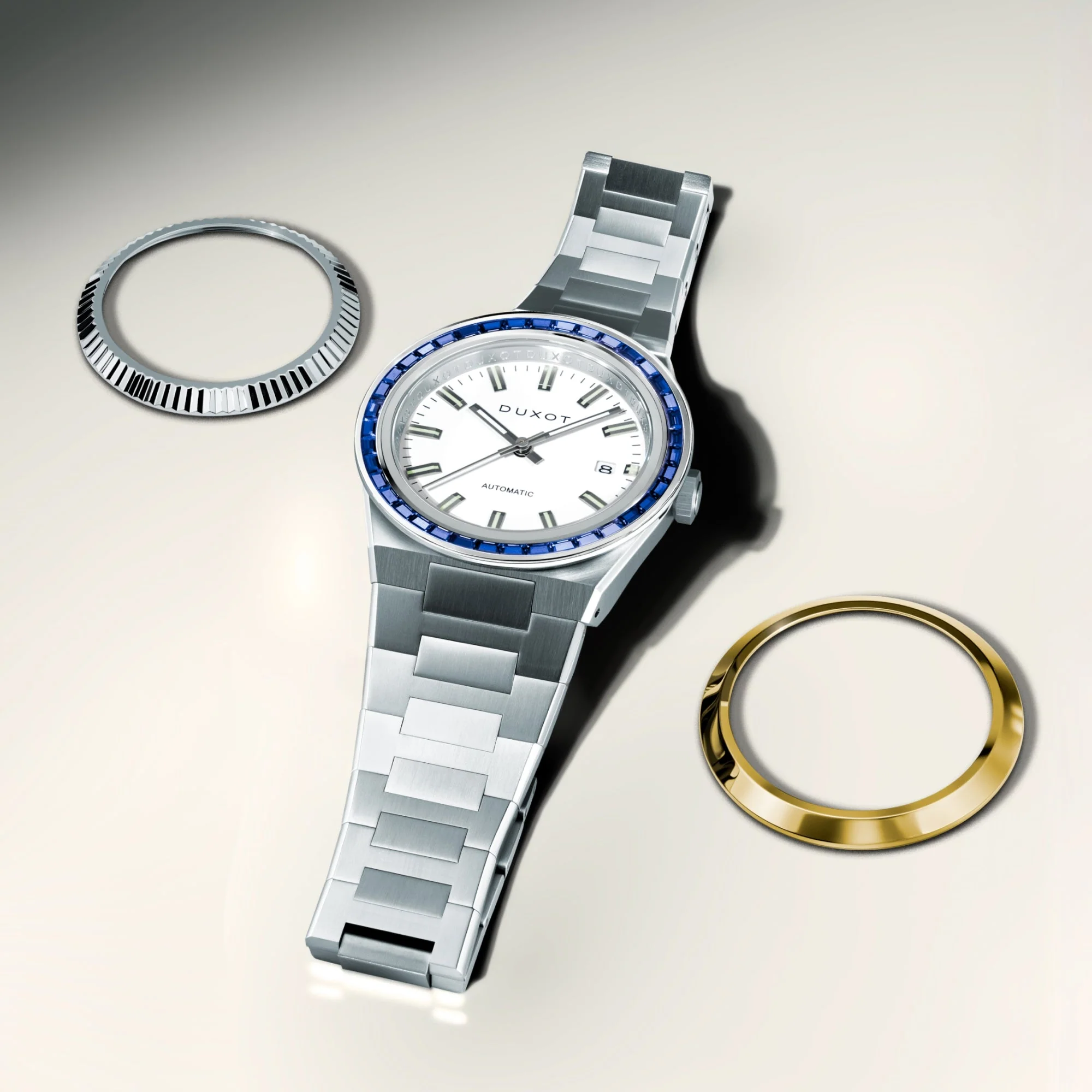 Alicante Rainbow Automatic White & Gold / Stainless Steel | White Dial - Image 4