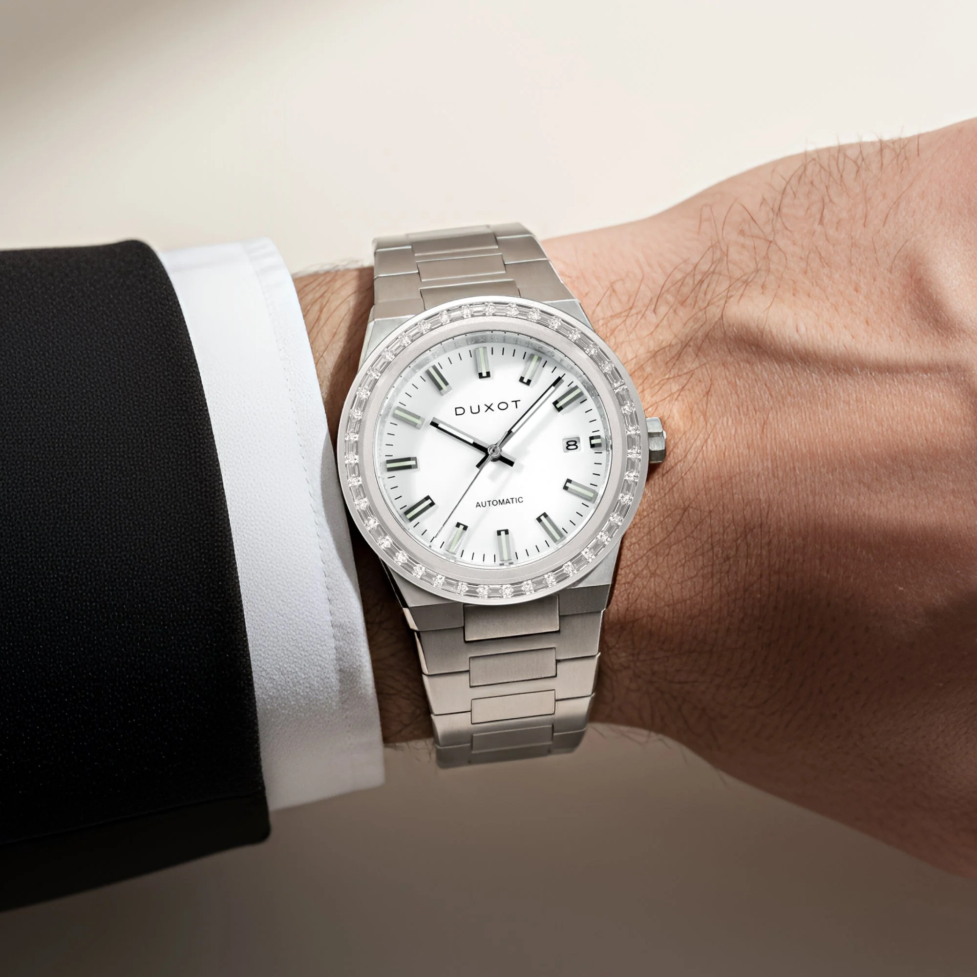 Alicante Rainbow Automatic White & Rose Gold / Stainless Steel | White Dial - Image 2