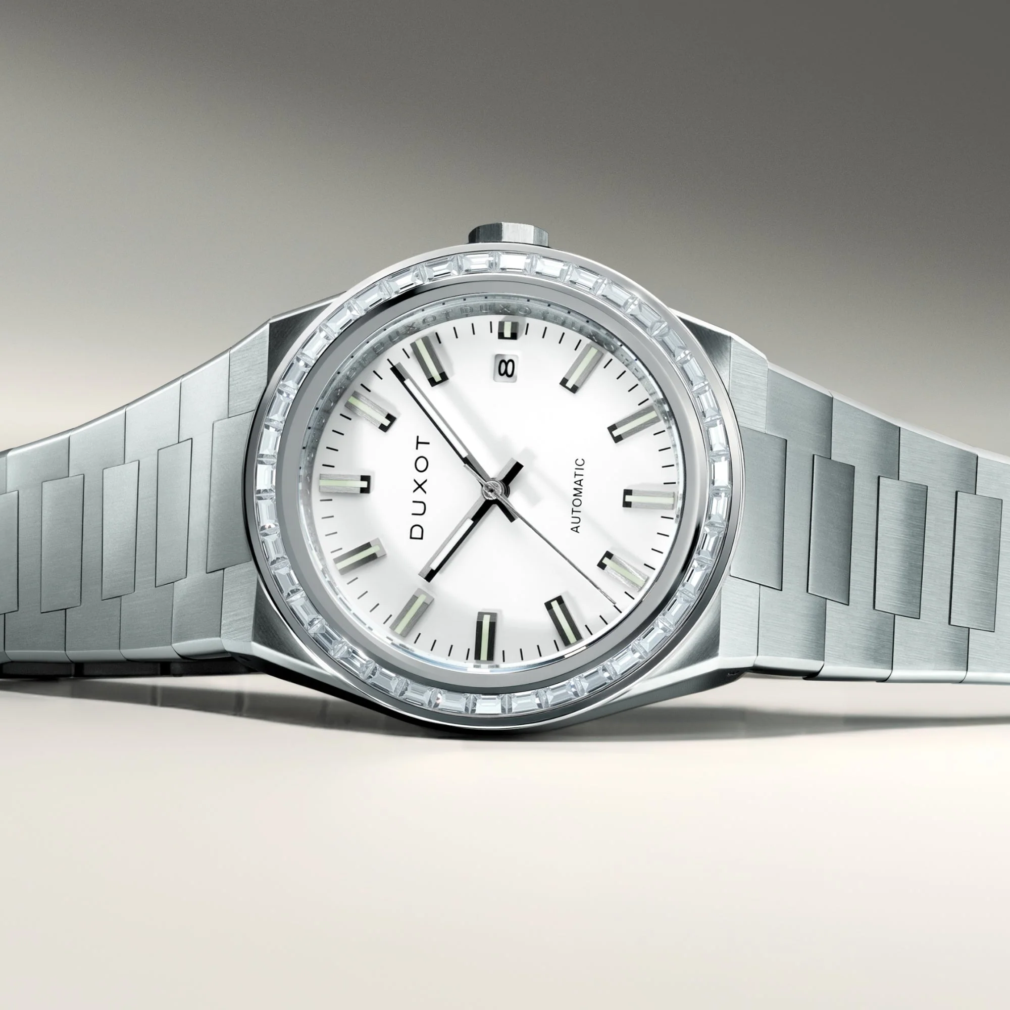 Alicante Rainbow Automatic White & Rose Gold / Stainless Steel | White Dial - Image 3