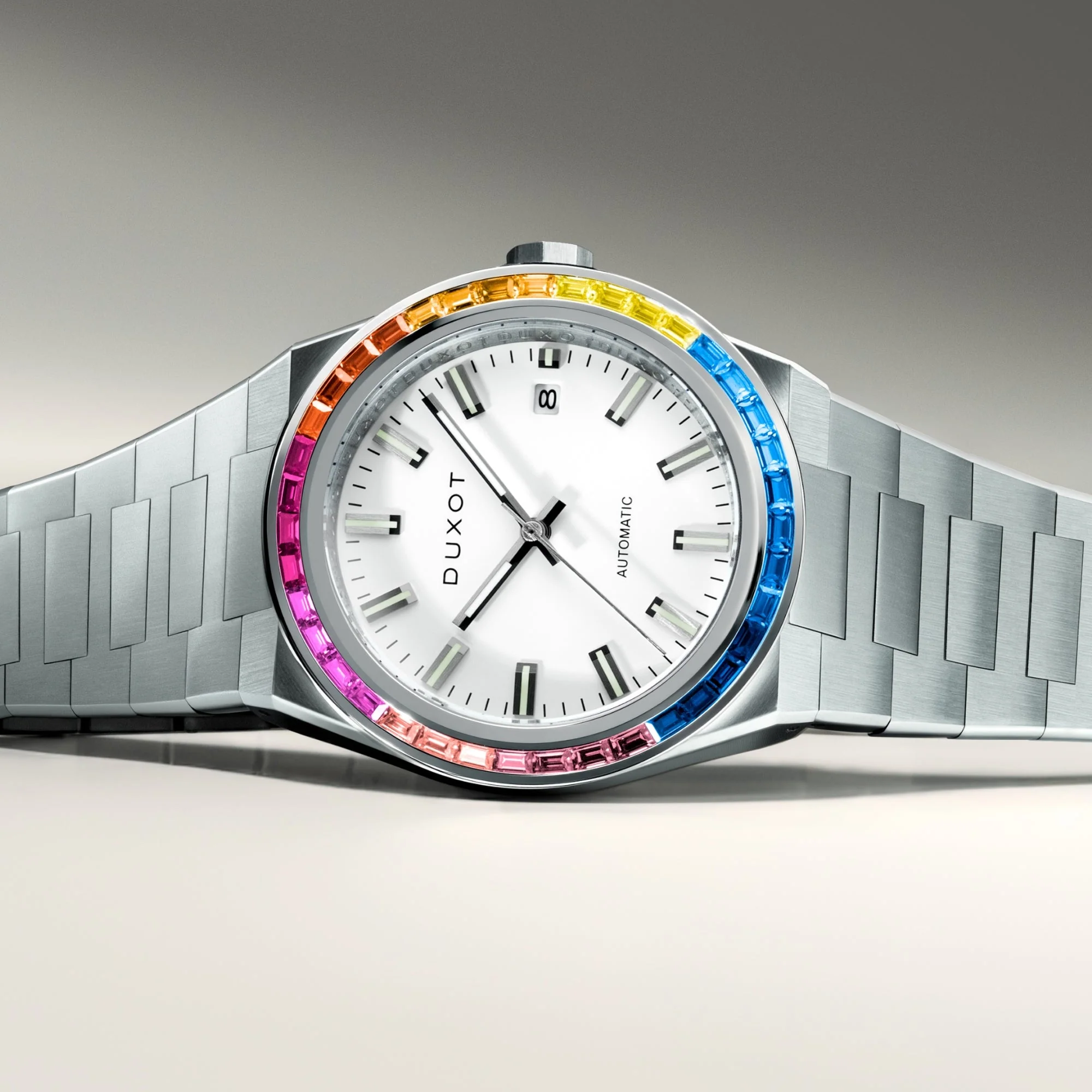 Alicante Rainbow Automatic White / Stainless Steel | White Dial - Image 3