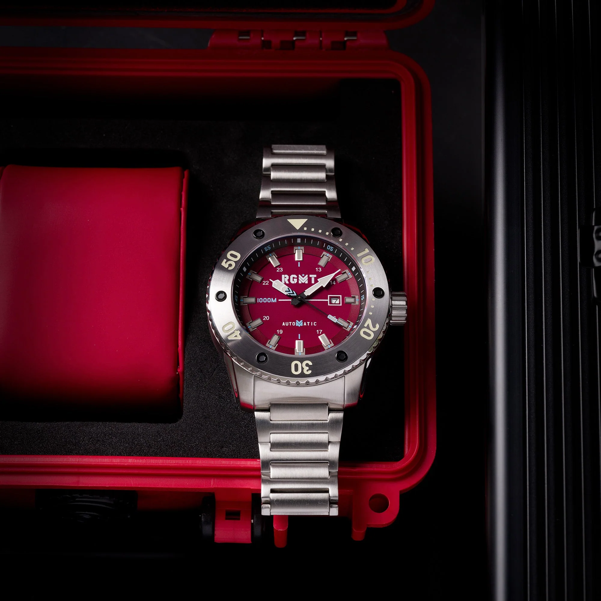 ALL BRITE AUTOMATIC RED / STAINLESS STEEL Red Dial - Image 2