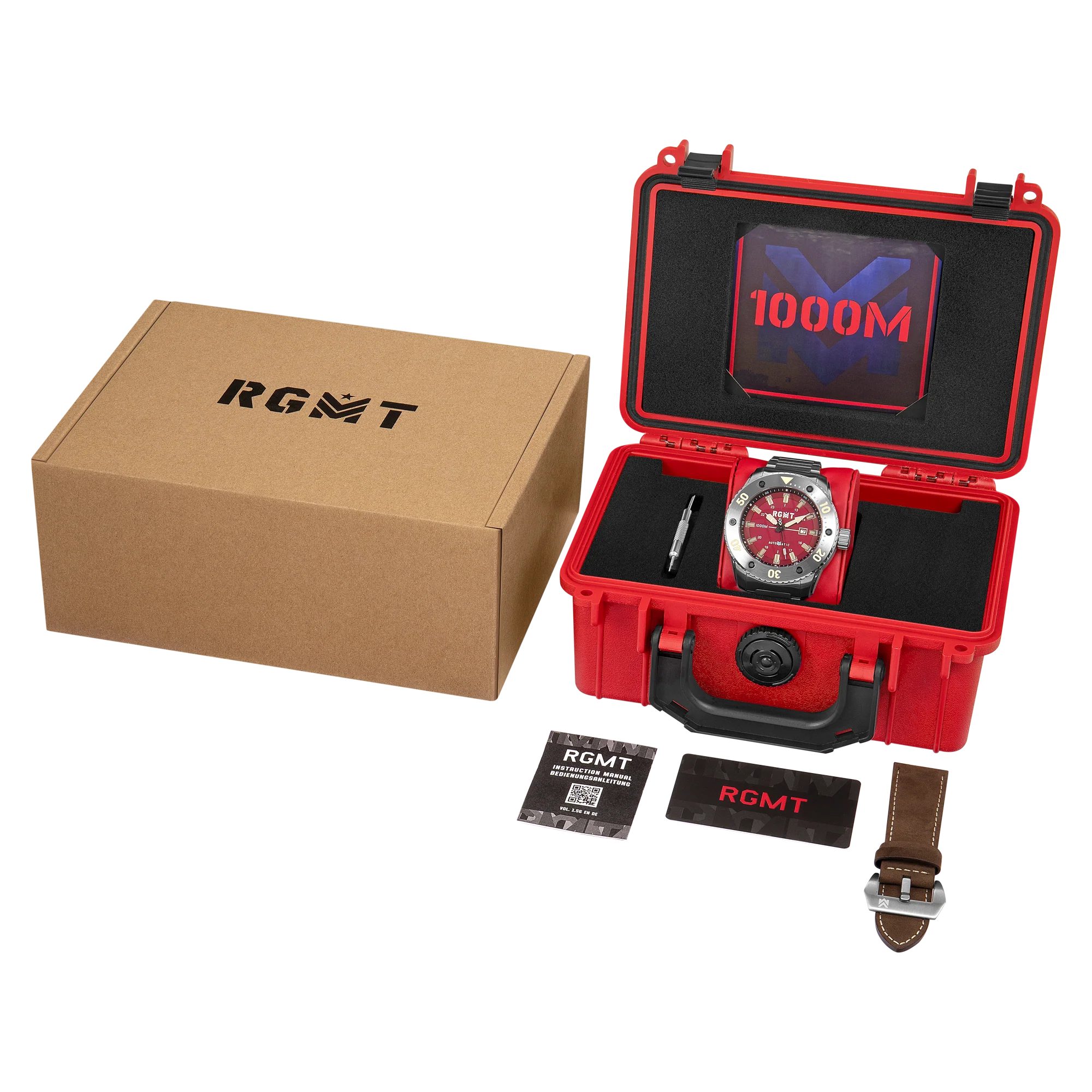 ALL BRITE AUTOMATIC RED / STAINLESS STEEL Red Dial - Image 4